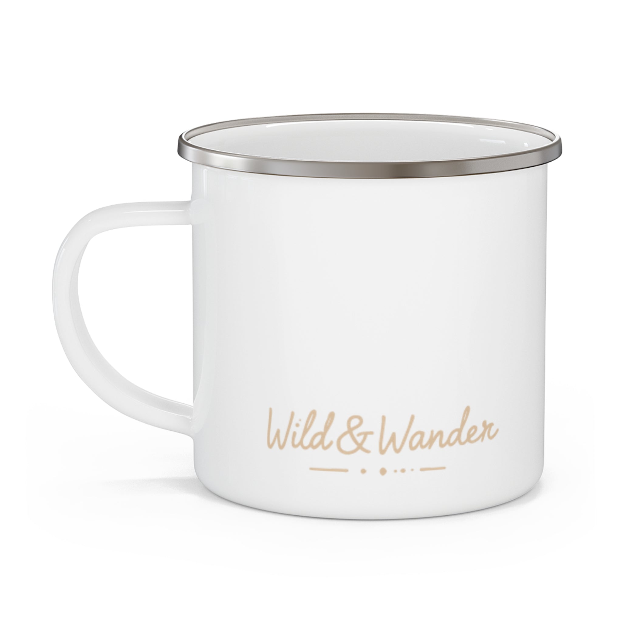 Wander Often Enamel Mug - Wild & Wander Soft Sunrise Camping Cup - Gentle Adventure Coffee Mug