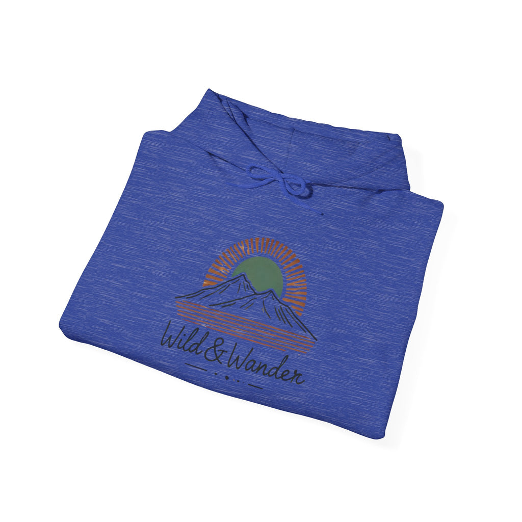 Wild & Wander Logo Hoodie - Adventure-Inspired Cozy Unisex Sweatshirt | Trave and Nature Clothing
