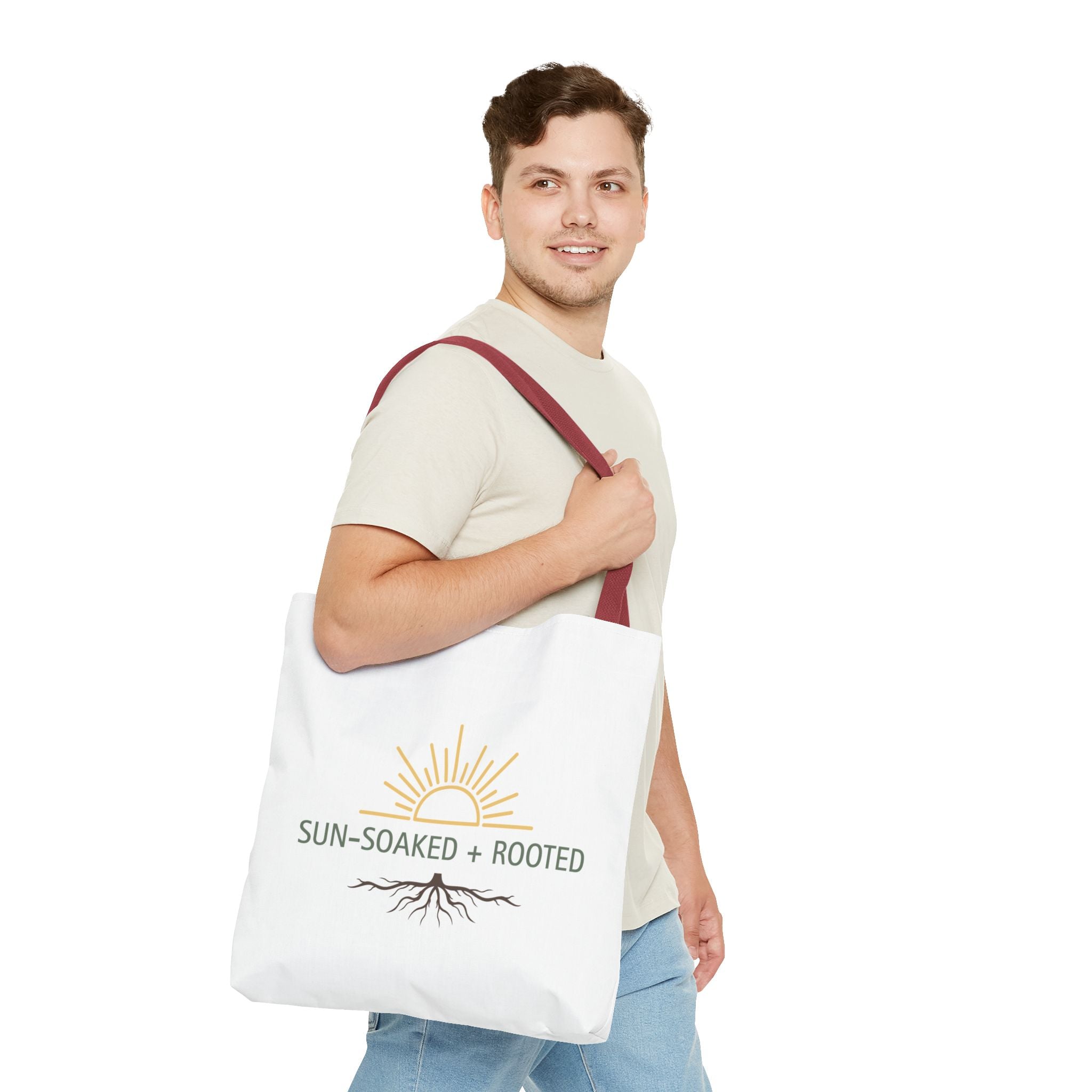 Wild & Wander Sun-Soaked + Rooted Tote Bag - Boho Carryall for Soft Adventure Days