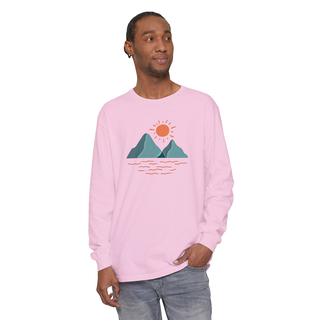 Mountain Sunrise Long Sleeve Tee - Wild & Wander Adventure Shirt