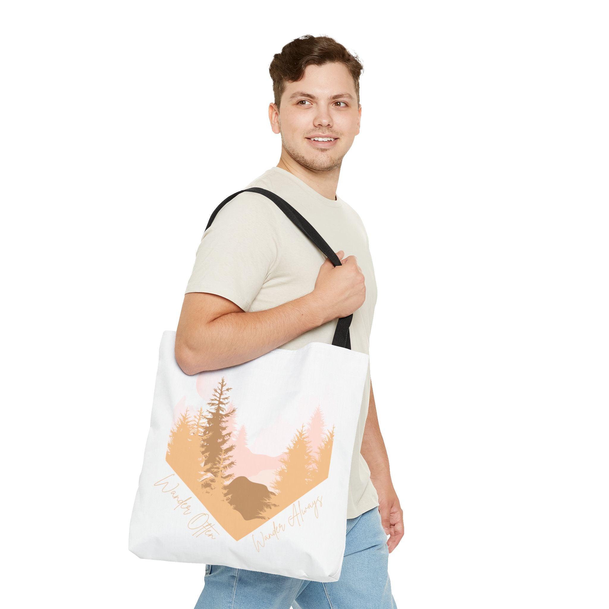 Wander Often Golden Hour Heart Tote Bag - Wild & Wander Collection (Free Shipping)