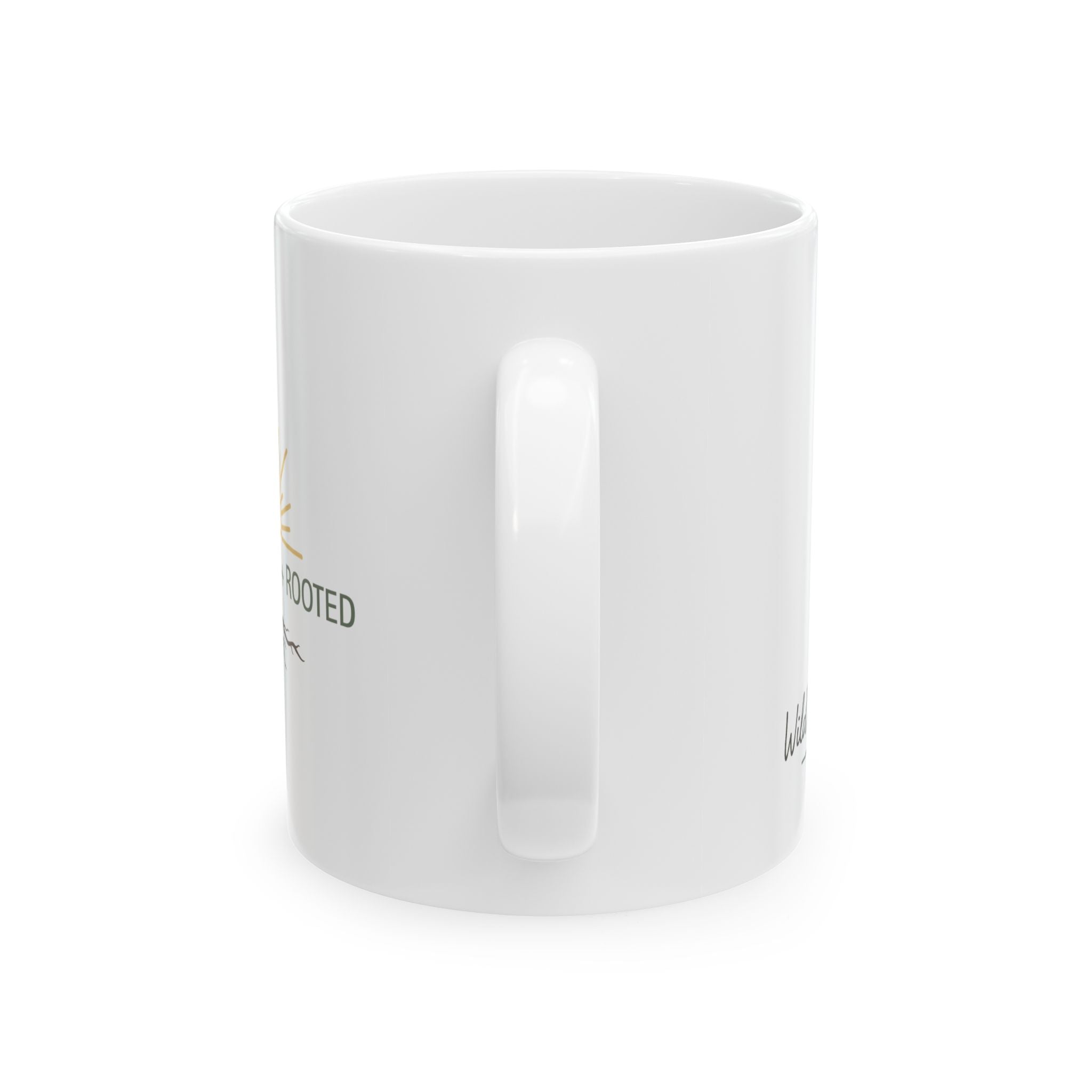 Wild & Wander Sun-Soaked + Rooted Ceramic Mug - Boho Morning Coffee Cup