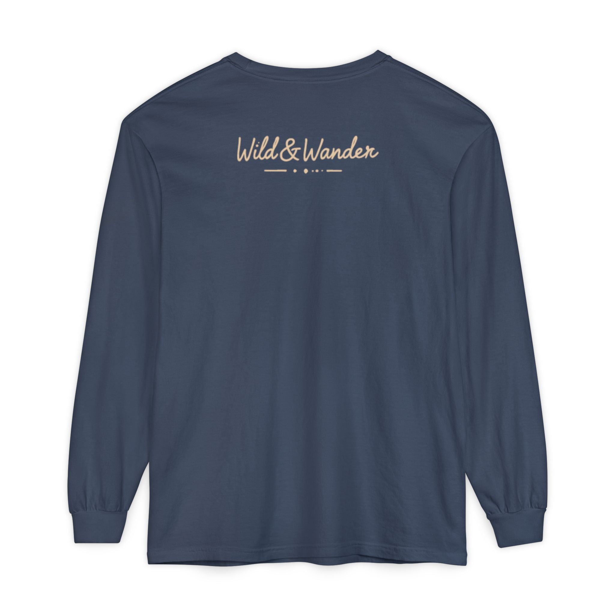 Wander Often Long Sleeve Shirt, Soft Nature Graphic Tee, Wild & Wander