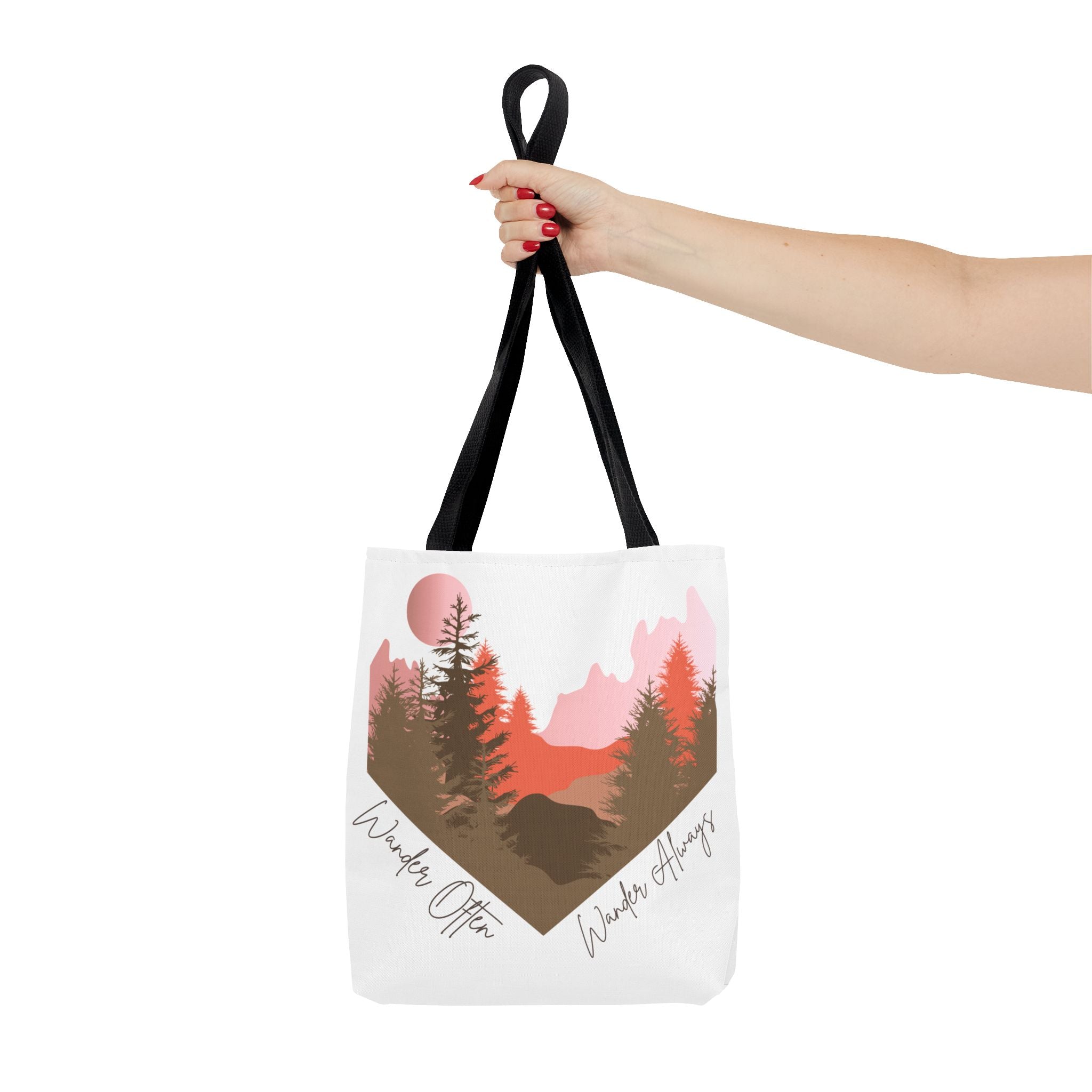 Wander Always Sunset Mountain Heart Tote Bag - Wild & Wander Collection (Free Shipping)