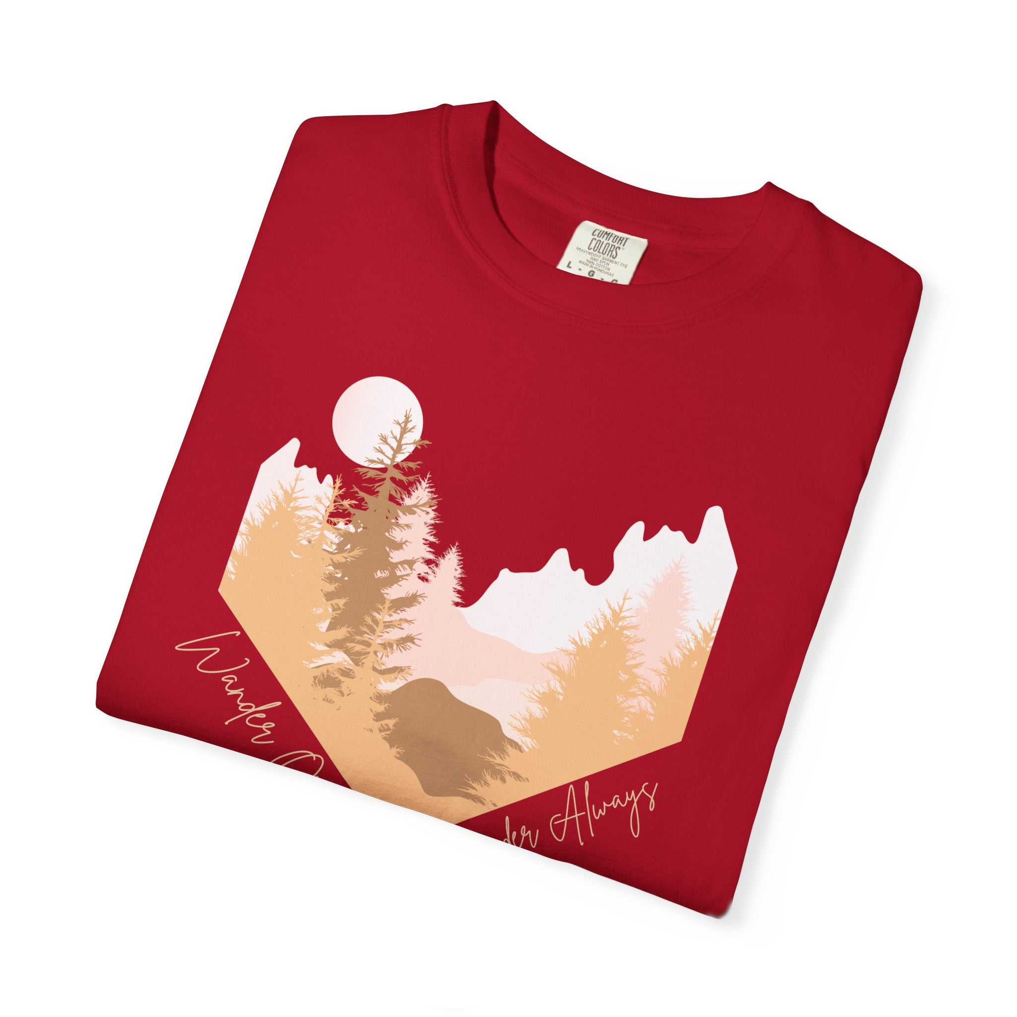Wander Often Soft Sunrise T-Shirt | Wild & Wander Adventure Tee | Comfort Colors Garment-Dyed Shirt