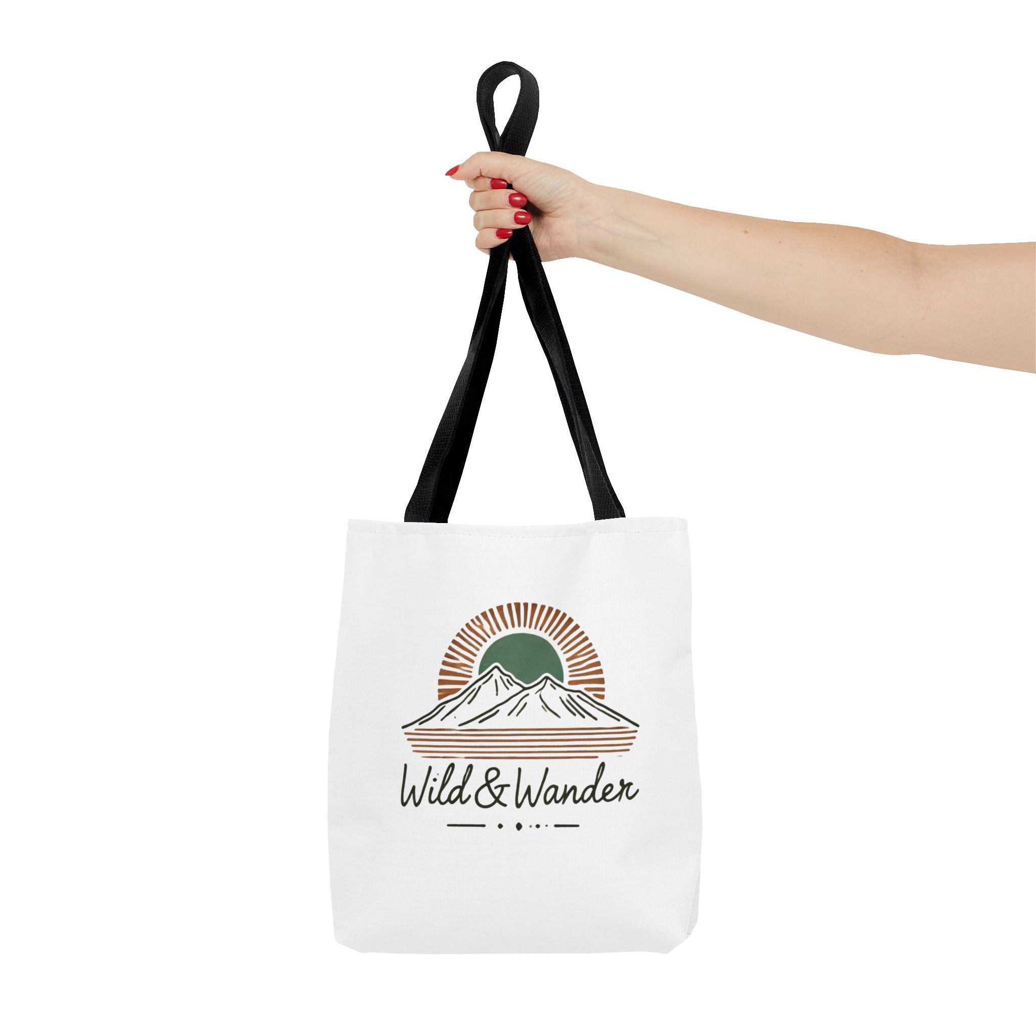 Wild & Wander Logo Tote Bag - Durable All-Over Print Adventure Tote (3 Sizes)