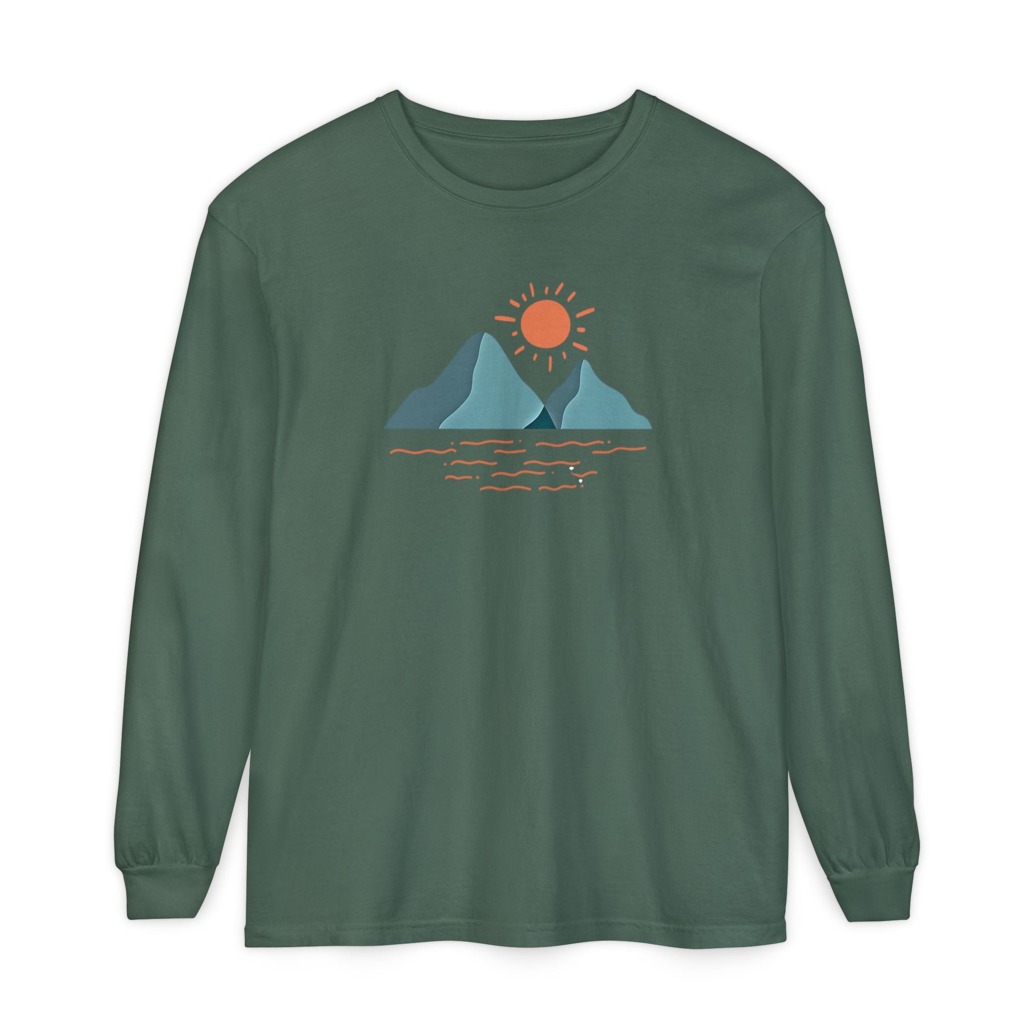 Mountain Sunrise Long Sleeve Tee - Wild & Wander Adventure Shirt