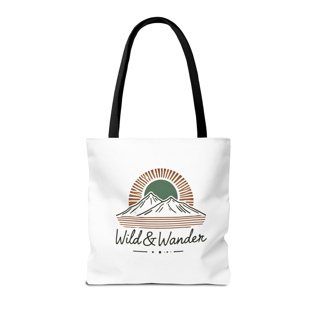 Wild & Wander Logo Tote Bag - Durable All-Over Print Adventure Tote (3 Sizes)