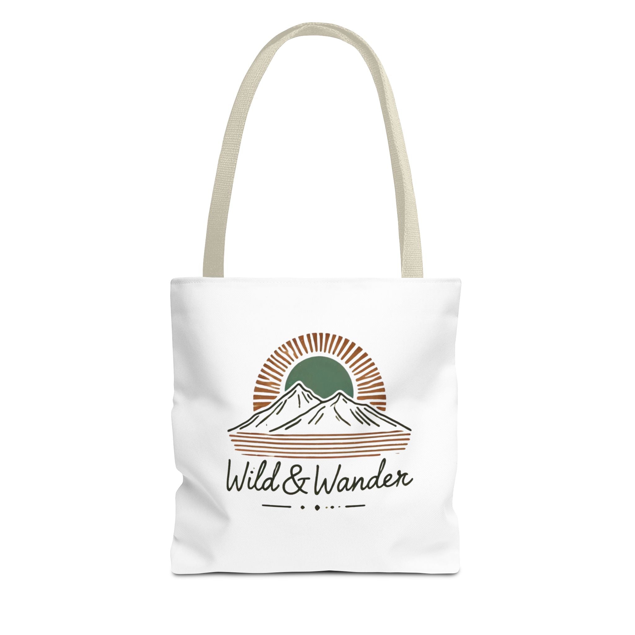 Wild & Wander Logo Tote Bag - Durable All-Over Print Adventure Tote (3 Sizes)