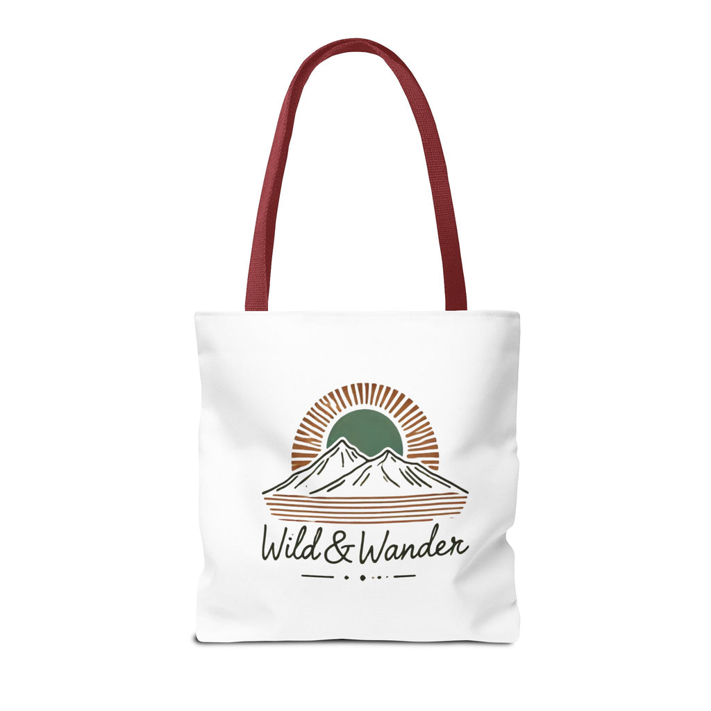 Wild & Wander Logo Tote Bag - Durable All-Over Print Adventure Tote (3 Sizes)