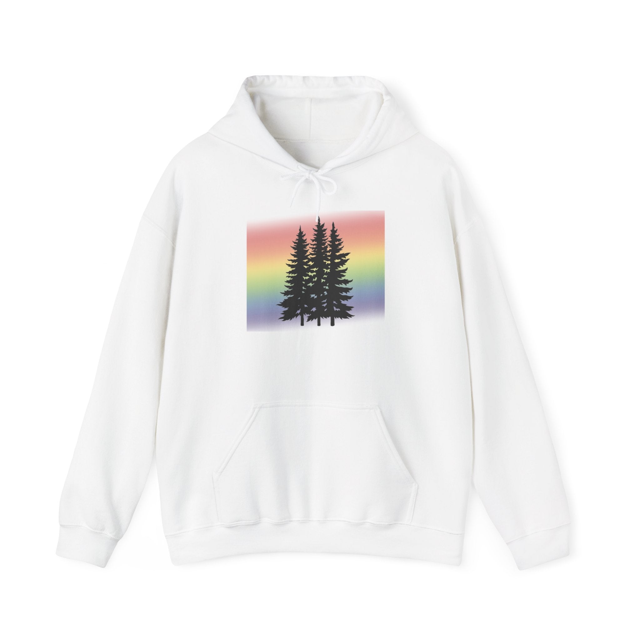 Rainbow Pride Tree Hoodie | LGBTQ+ Queer Nature Pullover | Gay Pride Sweatshirt | Lesbian Forest Hoodie | Wild & Wander Pride Apparel