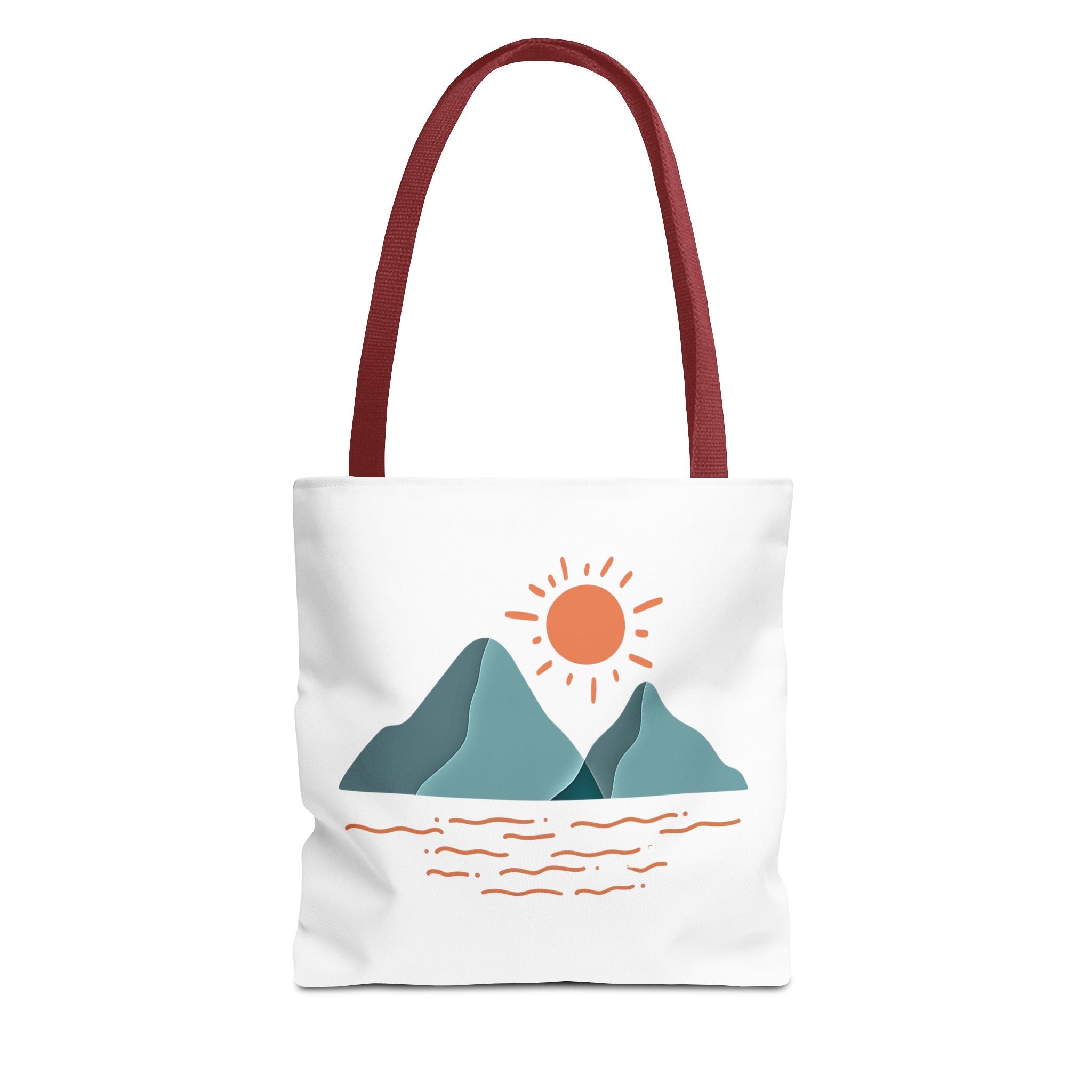 Mountain Sunrise Tote Bag - Minimal Nature Print by Wild & Wander (Free Shipping)