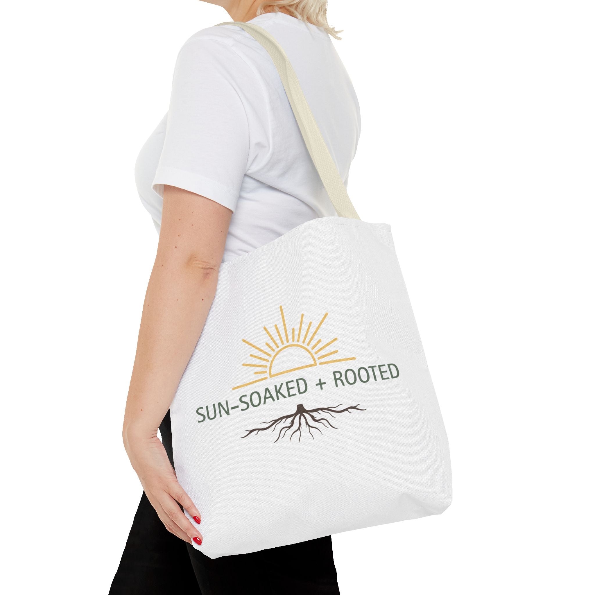 Wild & Wander Sun-Soaked + Rooted Tote Bag - Boho Carryall for Soft Adventure Days