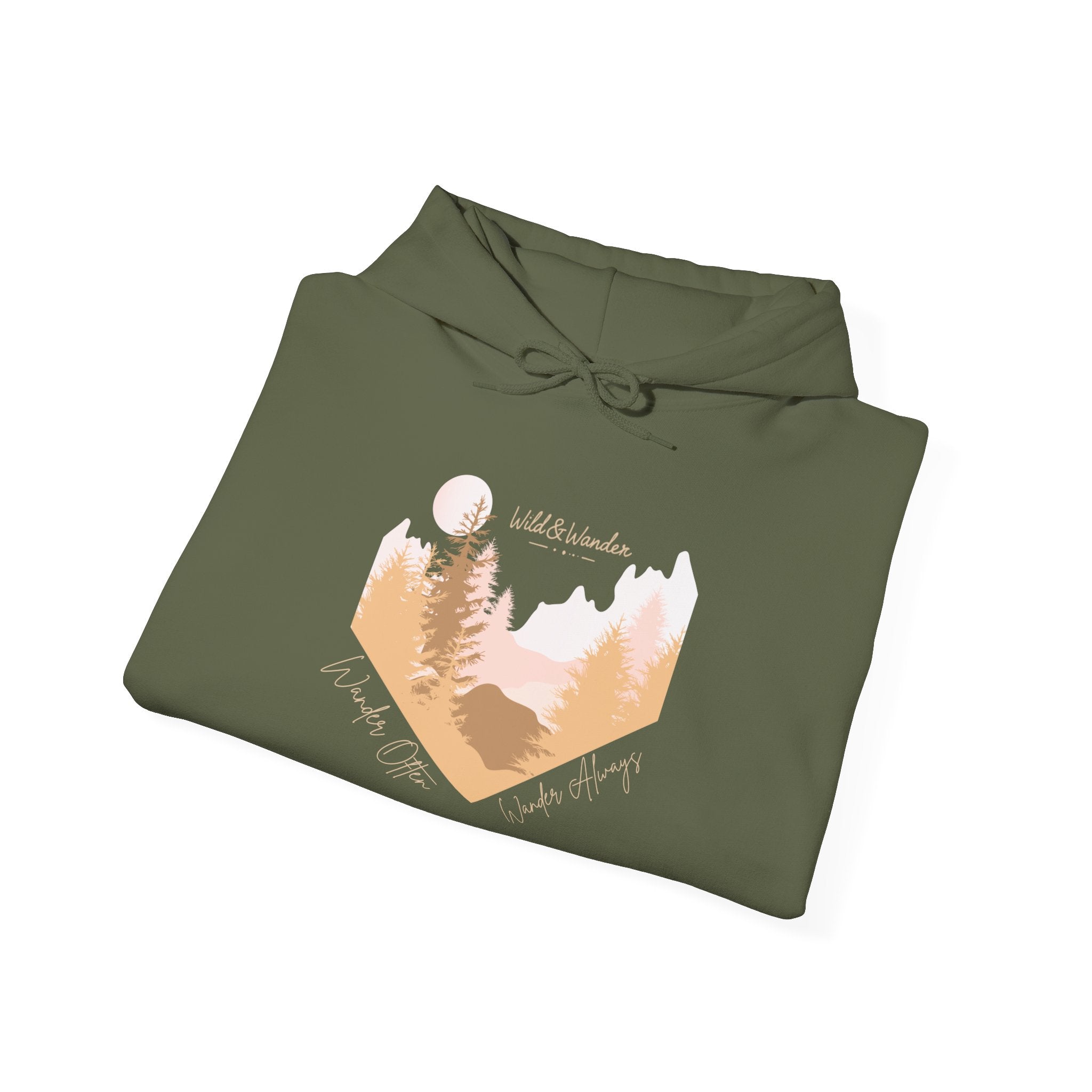 Wander Often Hoodie - Wild & Wander Adventure Hoodie - Nature-Inspired Cozy Sweatshirt