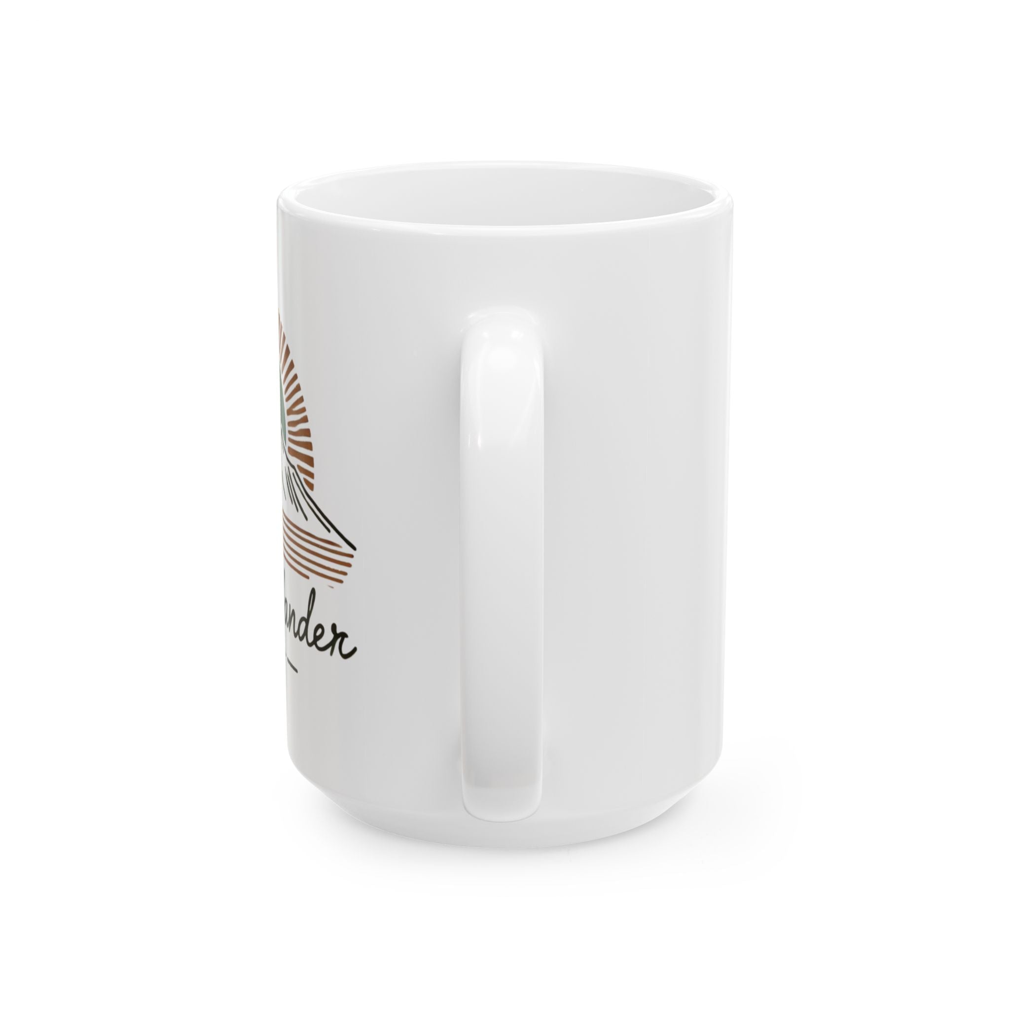 Wild & Wander Logo Mug - Mountain Sunrise Adventure Cup