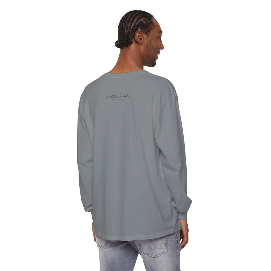 Get a Little Wild Bear Long Sleeve -Nature Graphic Tee | Soft Cotton Adventure Layer