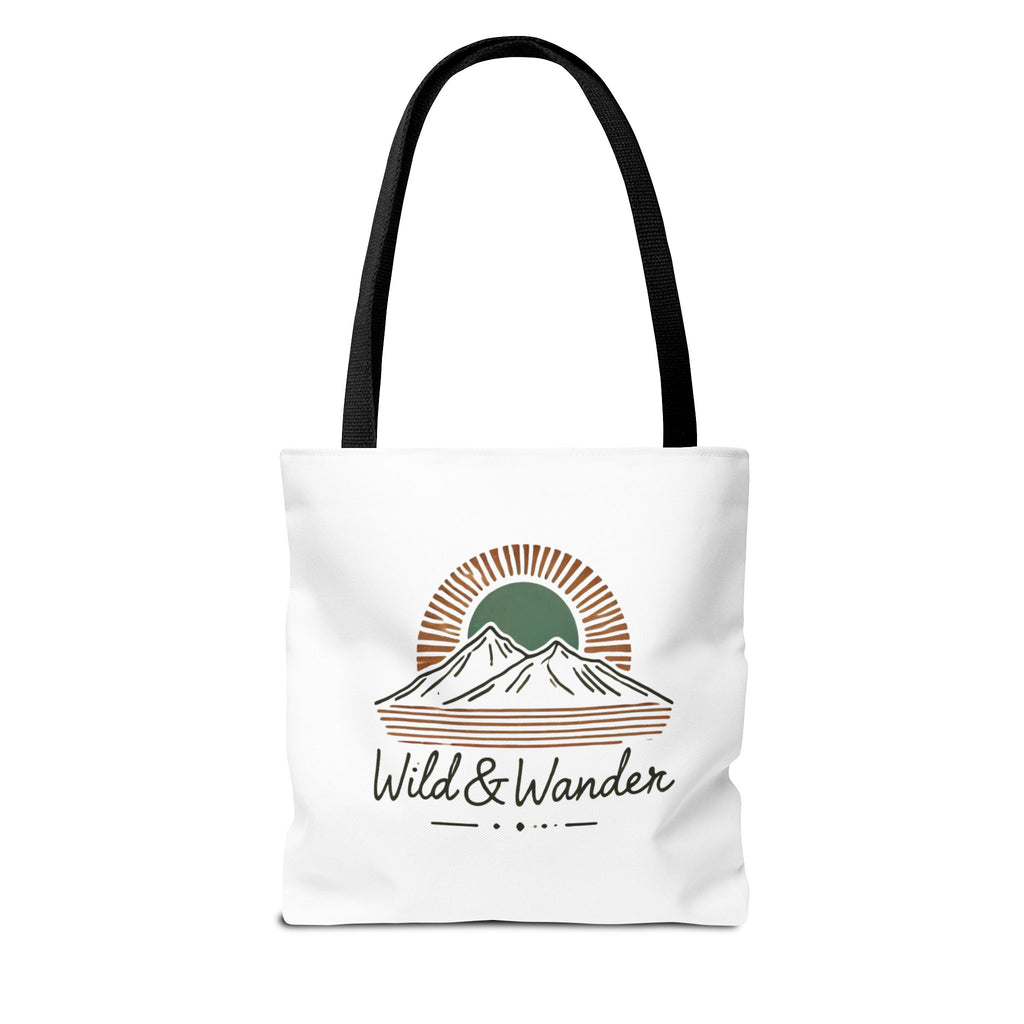 Wild & Wander Logo Tote Bag - Durable All-Over Print Adventure Tote (3 Sizes)