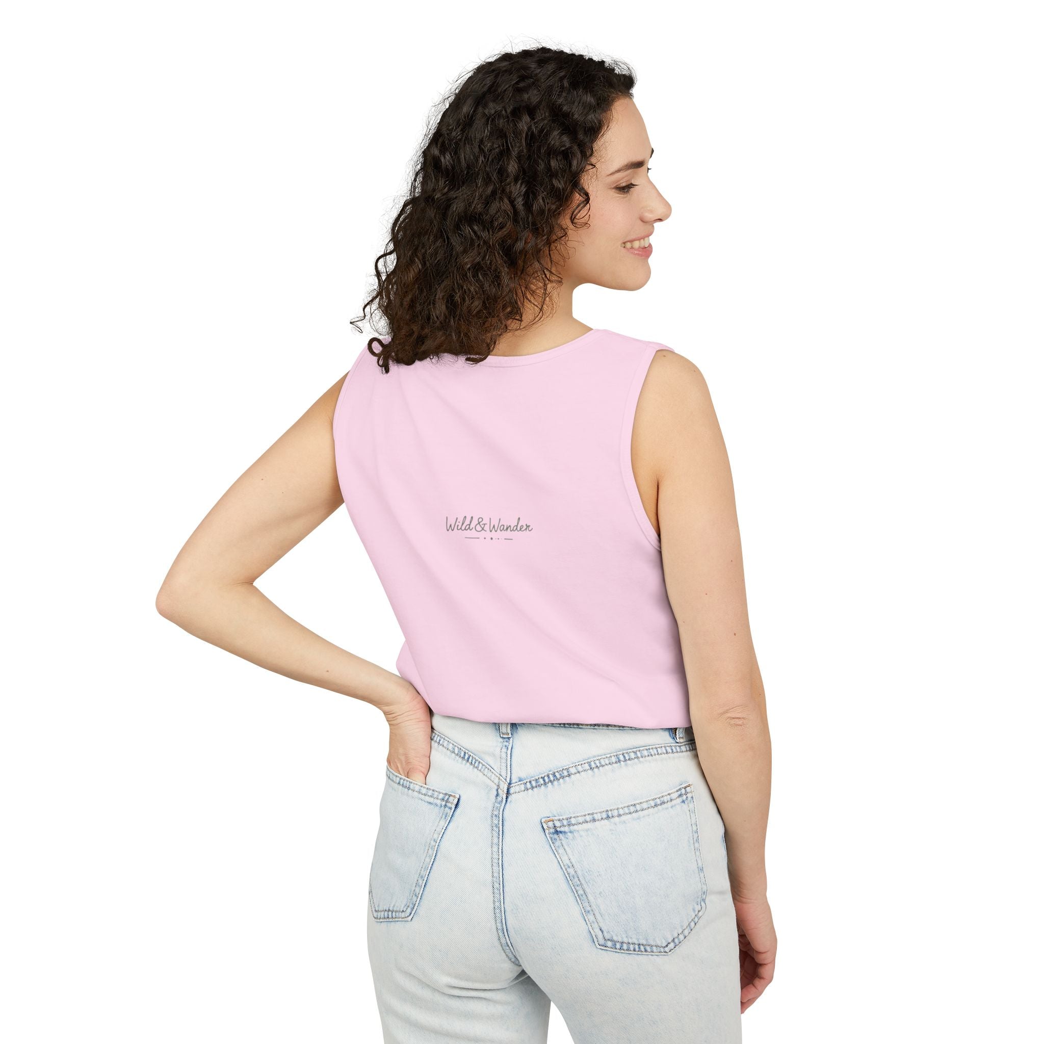 Get a Little Wild Bear Tank Top - Nature Graphic | Soft Garment-Dyed Unisex Fit