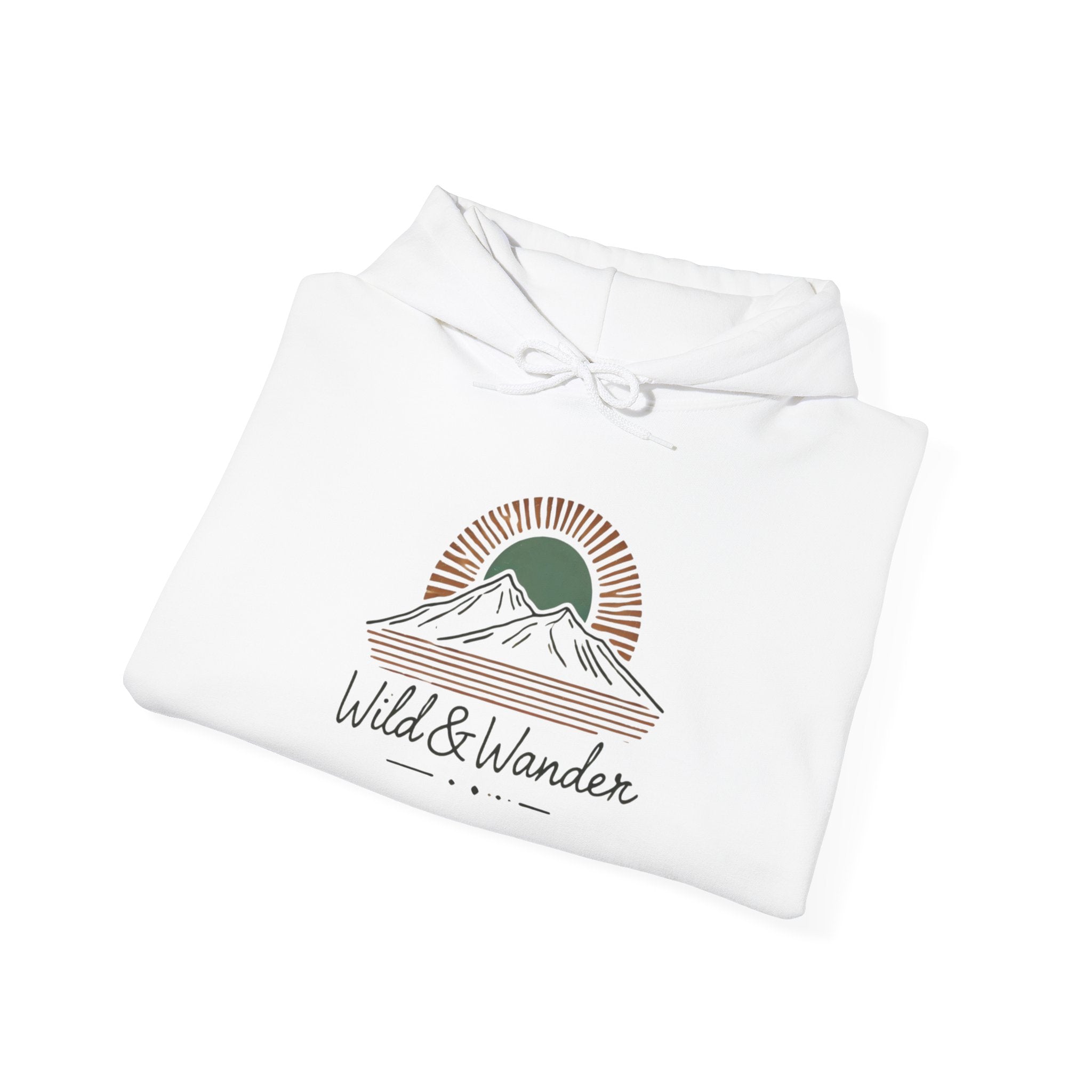 Wild & Wander Logo Hoodie - Adventure-Inspired Cozy Unisex Sweatshirt | Trave and Nature Clothing