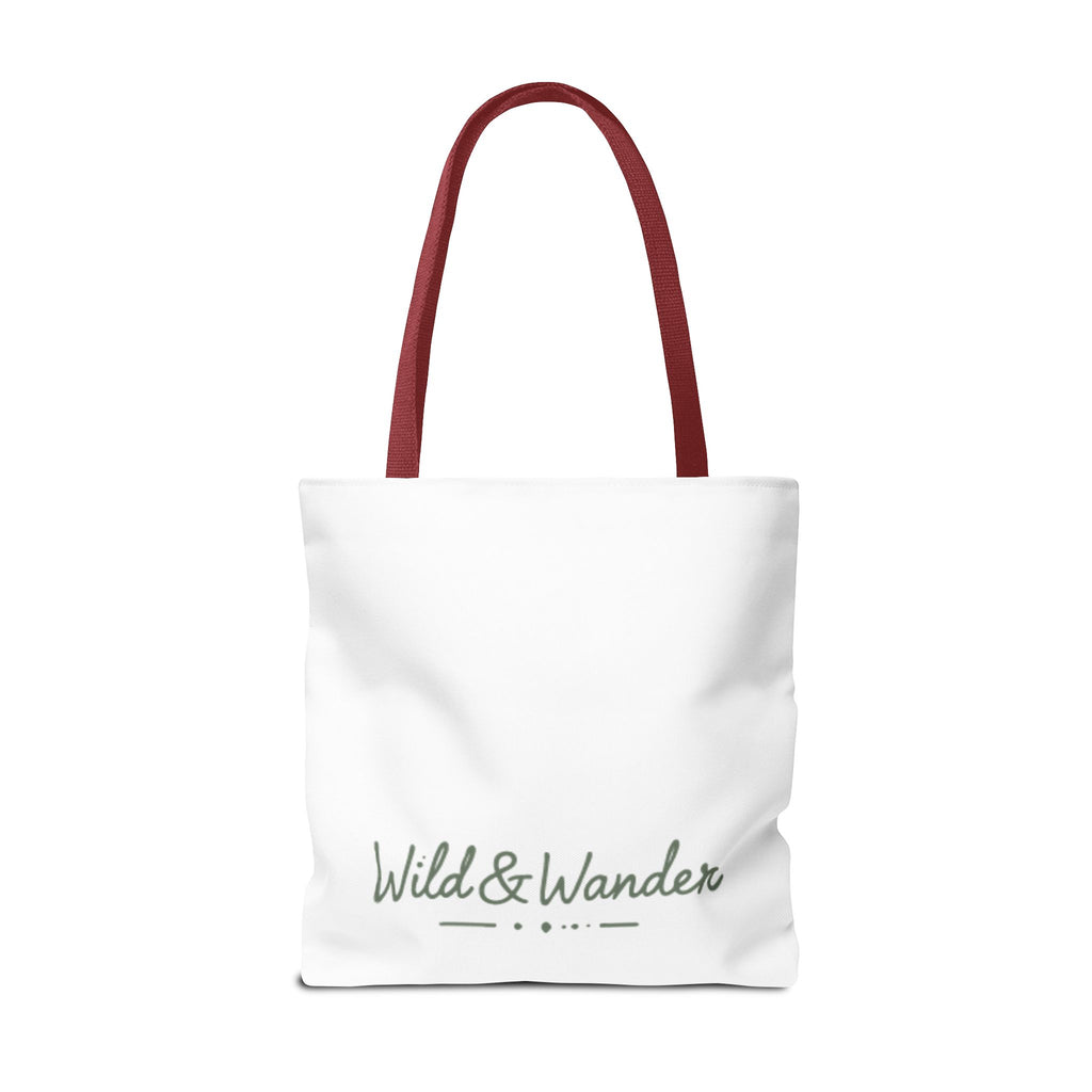 Get a Little Wild Tote Bag - Bear Forest Design | Durable Cotton Handle Market Bag