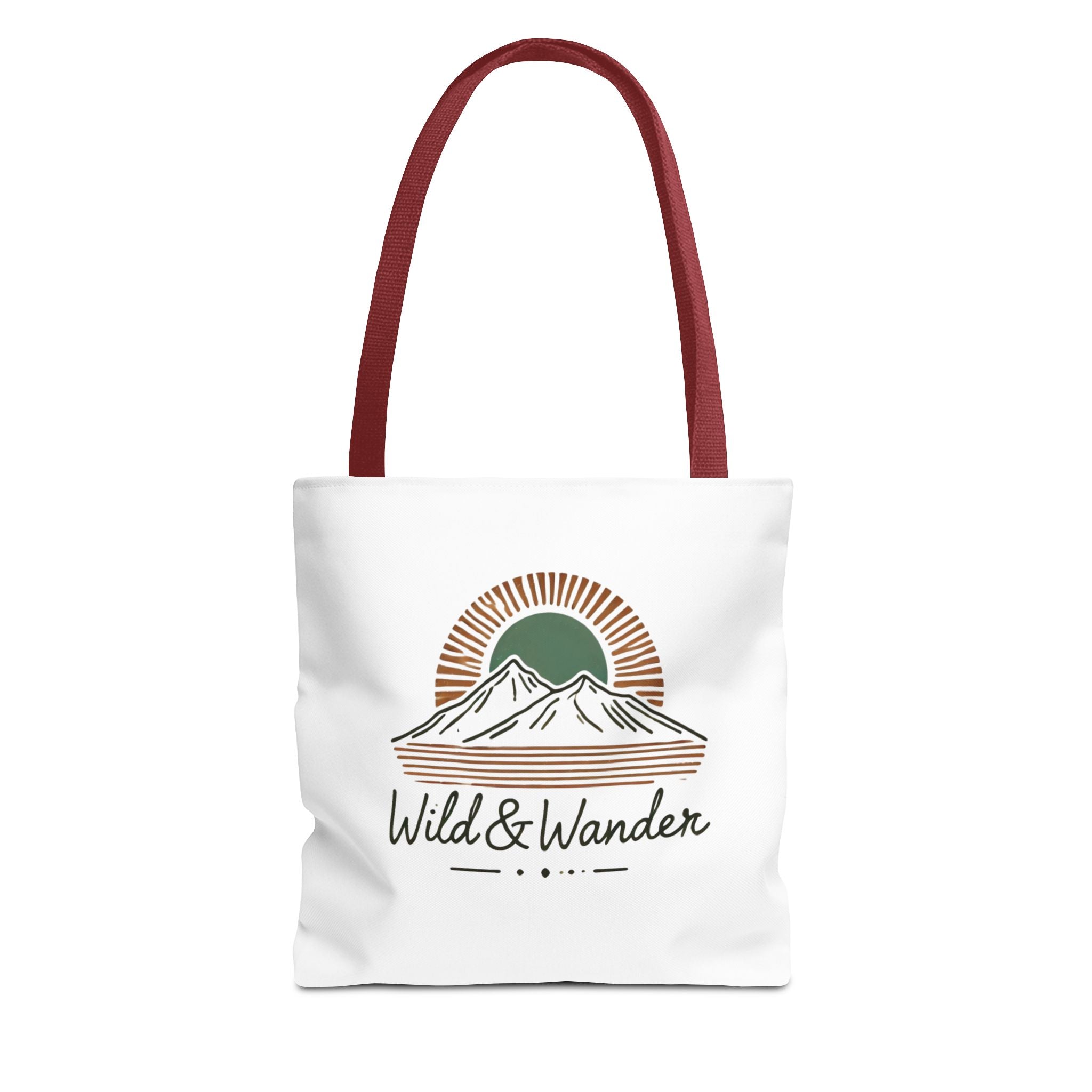 Wild & Wander Logo Tote Bag - Durable All-Over Print Adventure Tote (3 Sizes)
