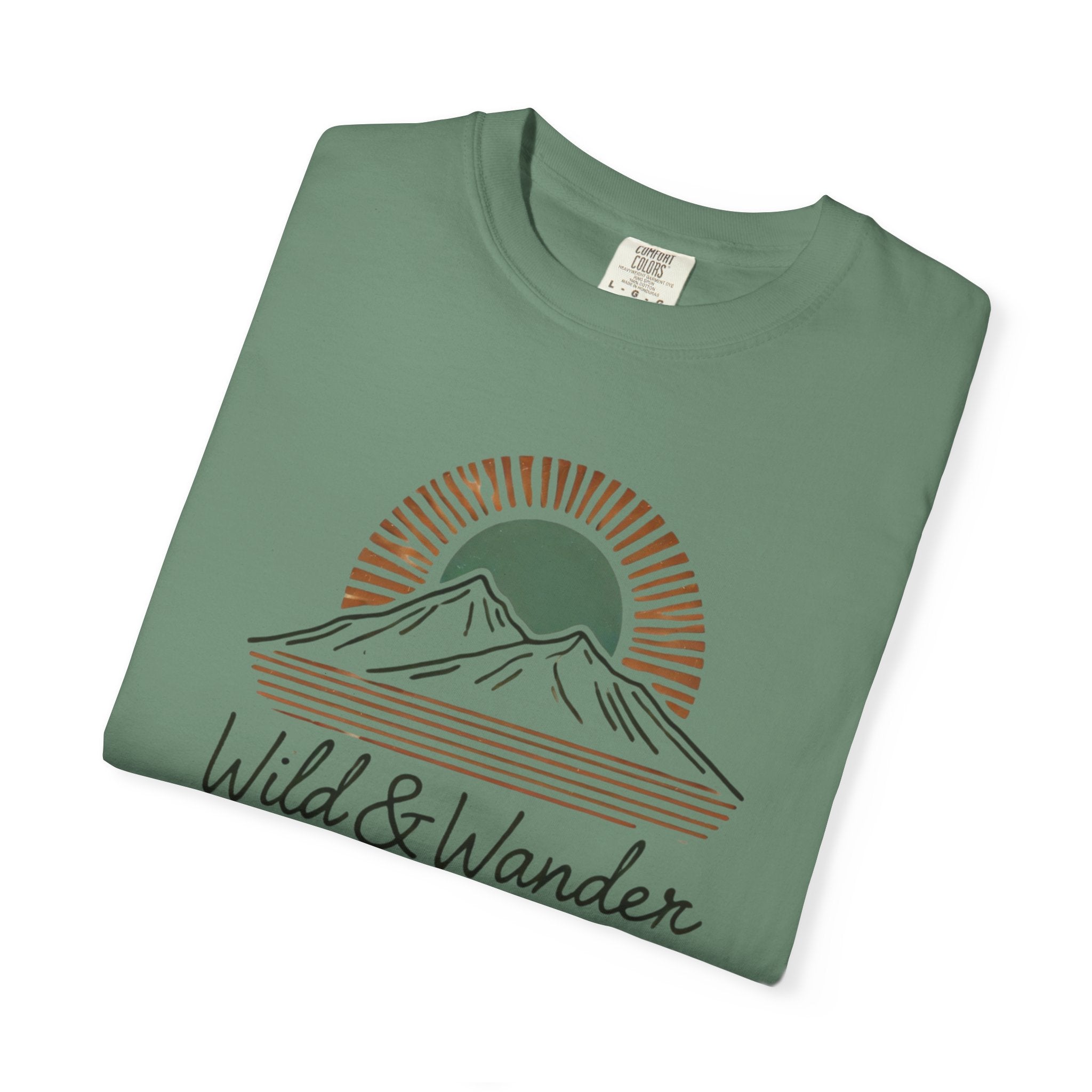 Wild & Wander Logo Comfort Tee | Nature Adventure Shirt | Soft Relaxed Fit Outdoorsy T-Shirt