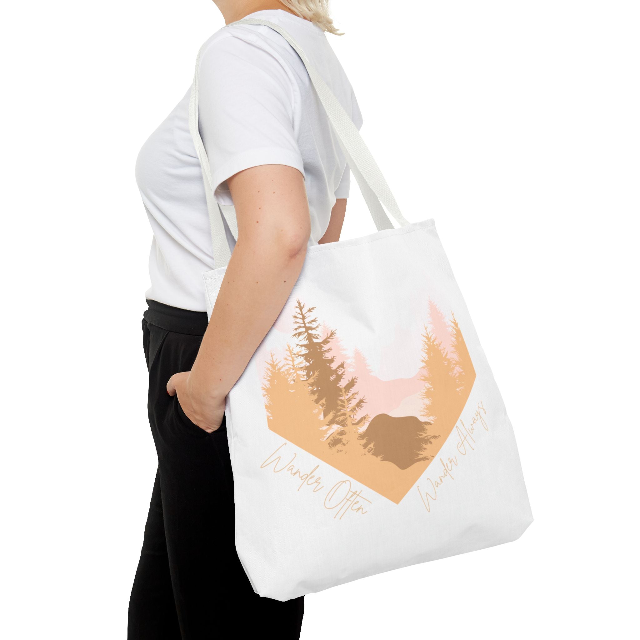 Wander Often Golden Hour Heart Tote Bag - Wild & Wander Collection (Free Shipping)