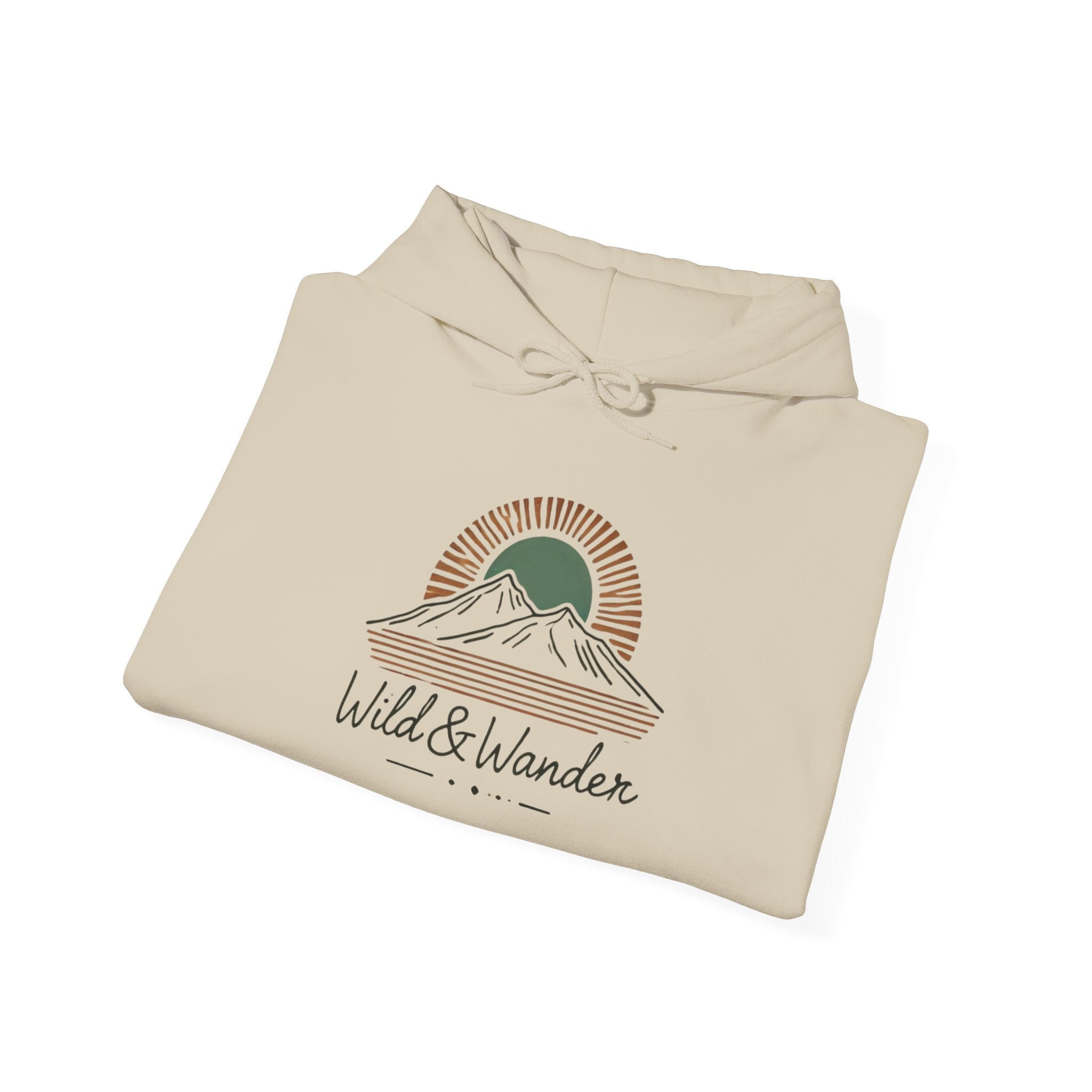 Wild & Wander Logo Hoodie - Adventure-Inspired Cozy Unisex Sweatshirt | Trave and Nature Clothing