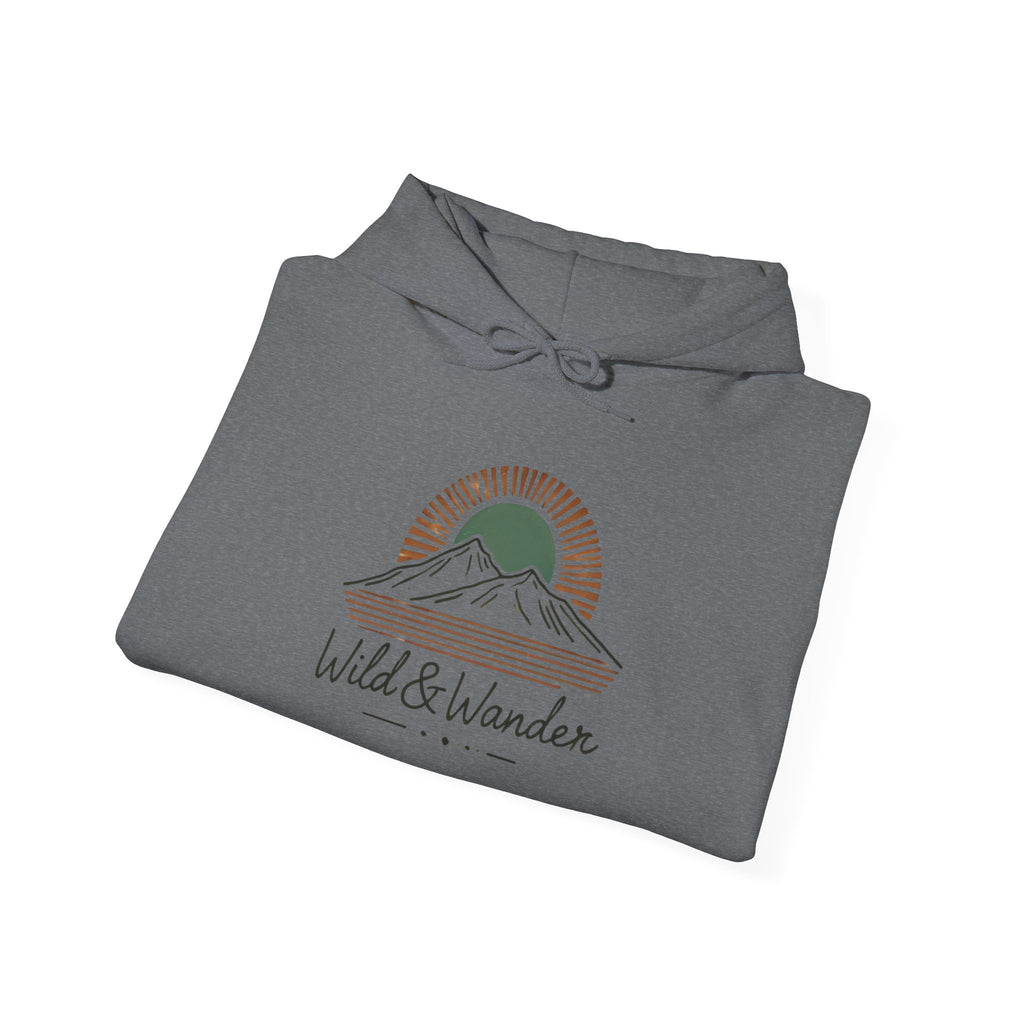 Wild & Wander Logo Hoodie - Adventure-Inspired Cozy Unisex Sweatshirt | Trave and Nature Clothing
