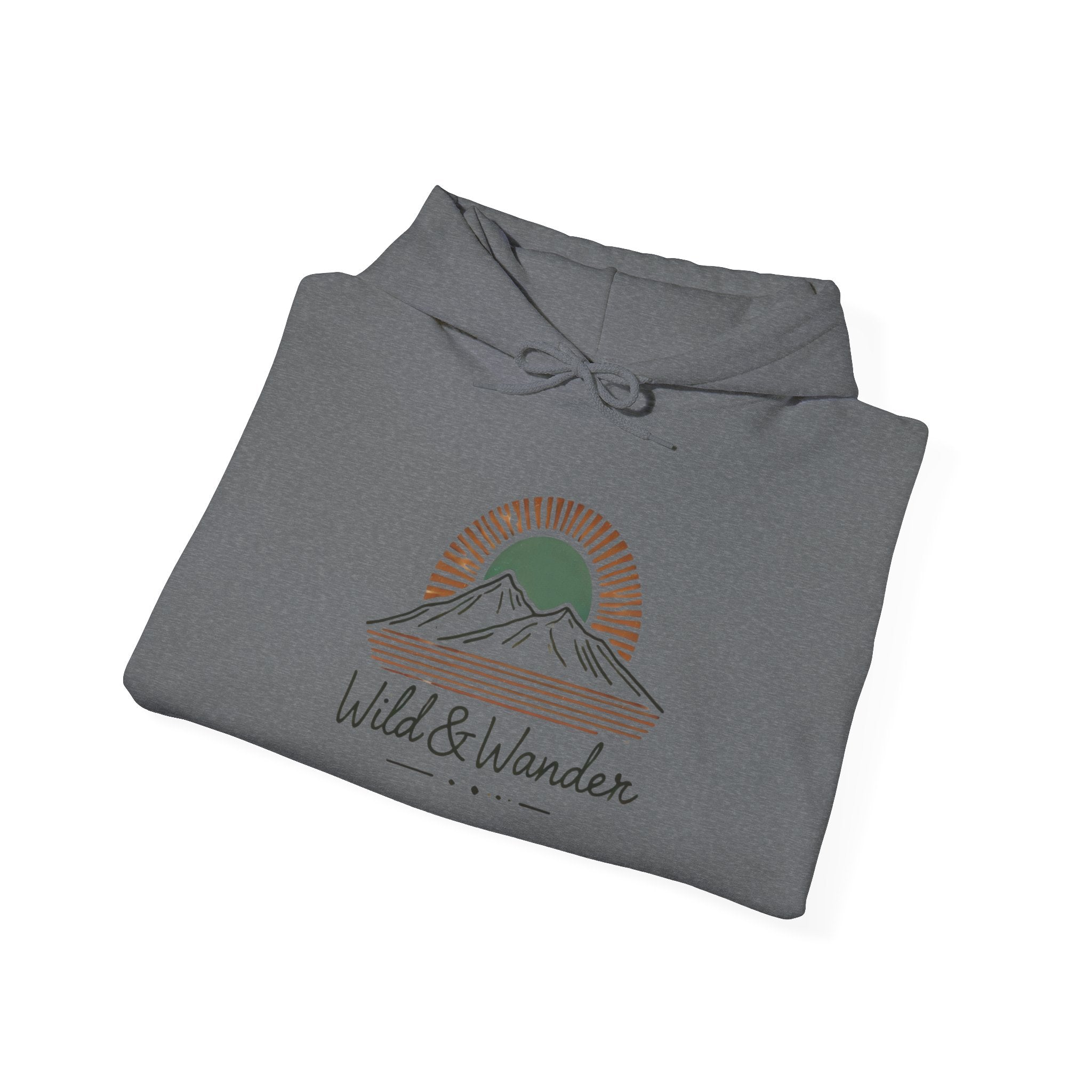Wild & Wander Logo Hoodie - Adventure-Inspired Cozy Unisex Sweatshirt | Trave and Nature Clothing