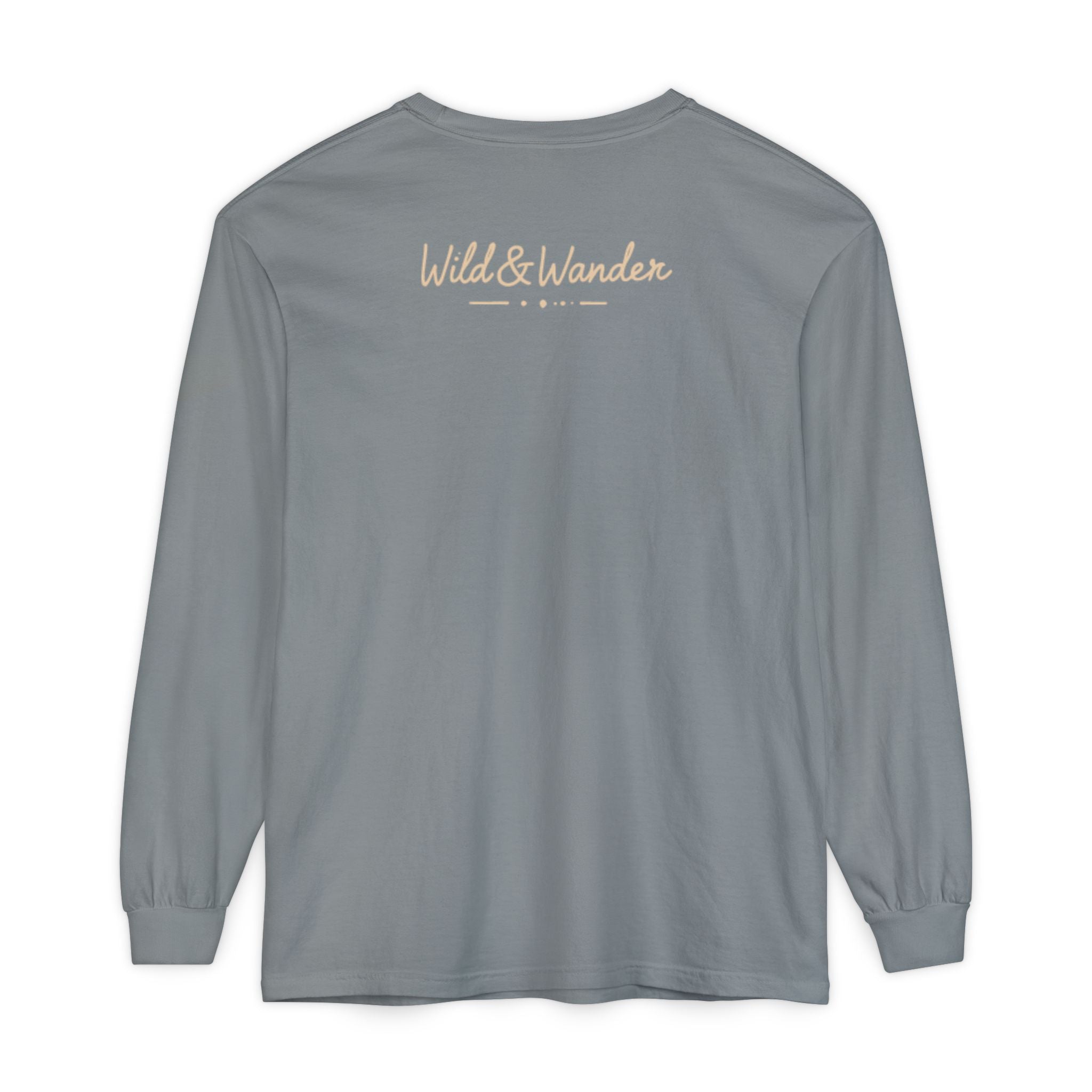 Wander Often Long Sleeve Shirt, Soft Nature Graphic Tee, Wild & Wander