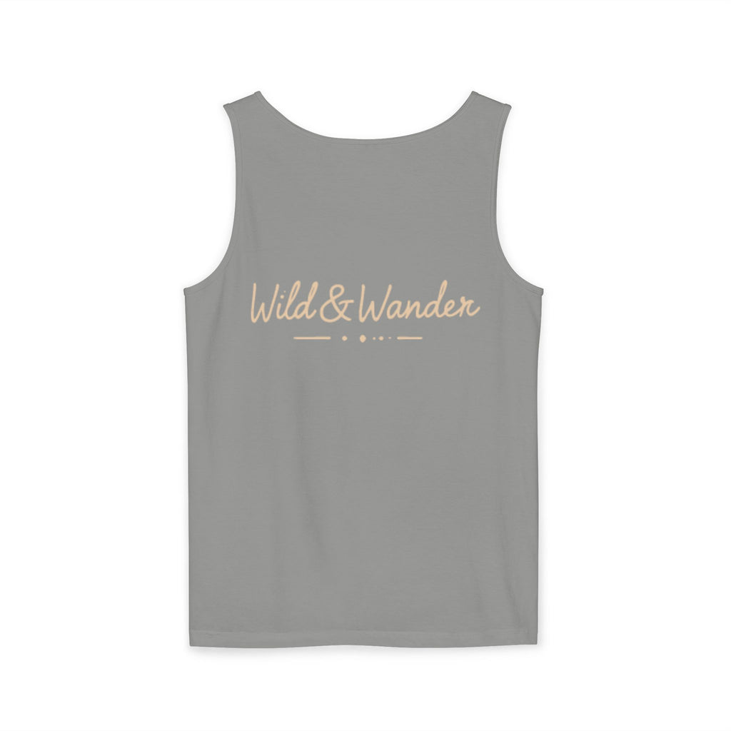 Wander Often Tank Top - Comfort Colors Garment-Dyed Muscle Tank | Earthy Adventure Summer Shirt by Wild & Wander