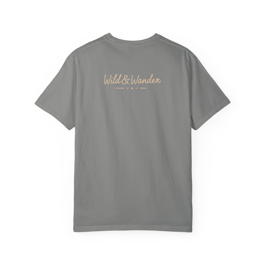 Wander Often Soft Sunrise T-Shirt | Wild & Wander Adventure Tee | Comfort Colors Garment-Dyed Shirt