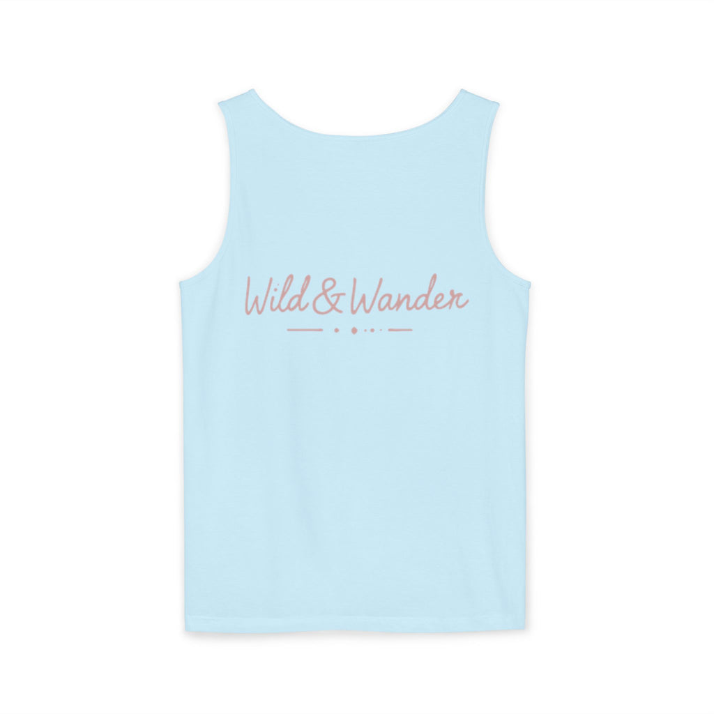 Wander Always Tank Top - Comfort Colors Garment-Dyed Muscle Tank | Wild & Wander Nature-Inspired Summer Shirt