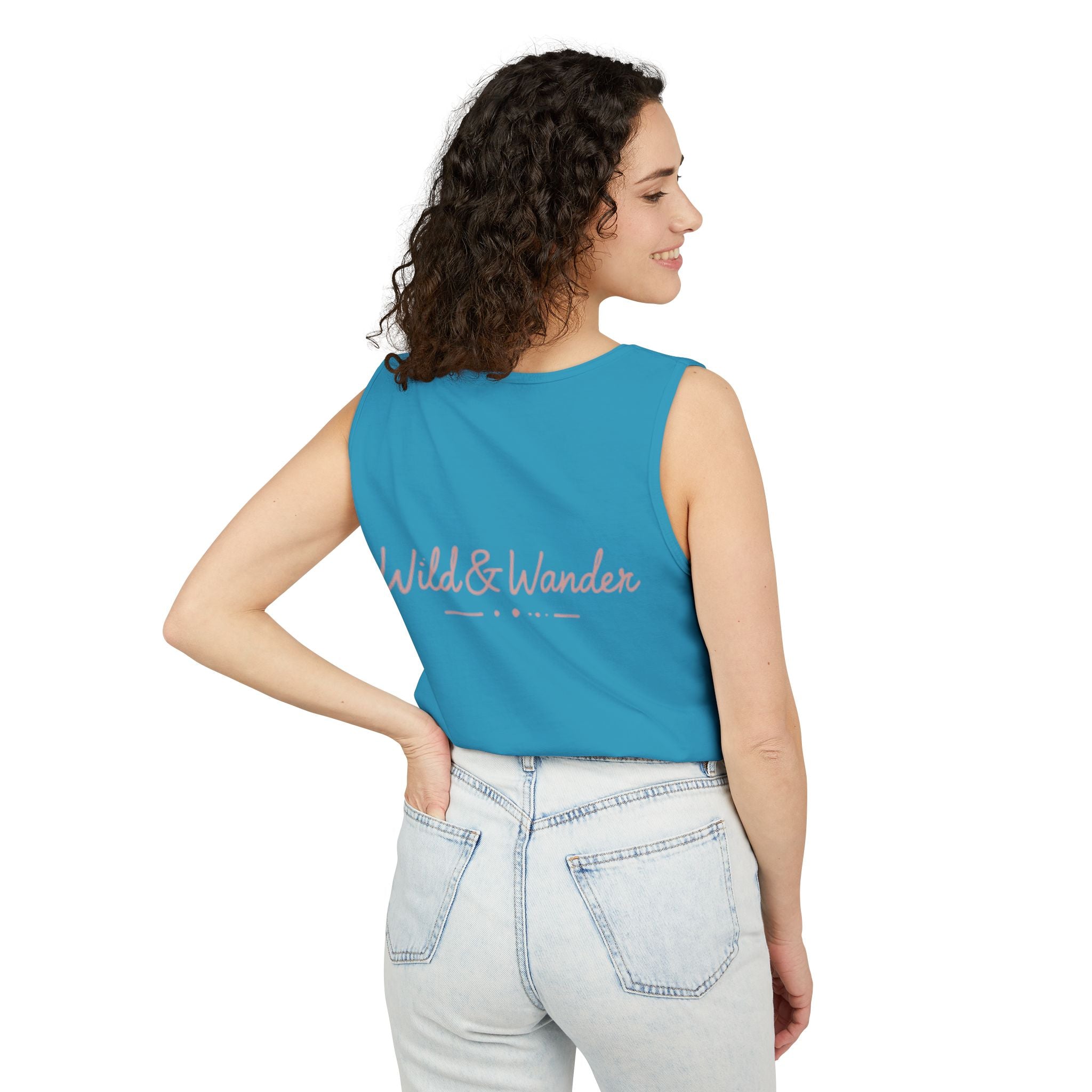Wander Always Tank Top - Comfort Colors Garment-Dyed Muscle Tank | Wild & Wander Nature-Inspired Summer Shirt