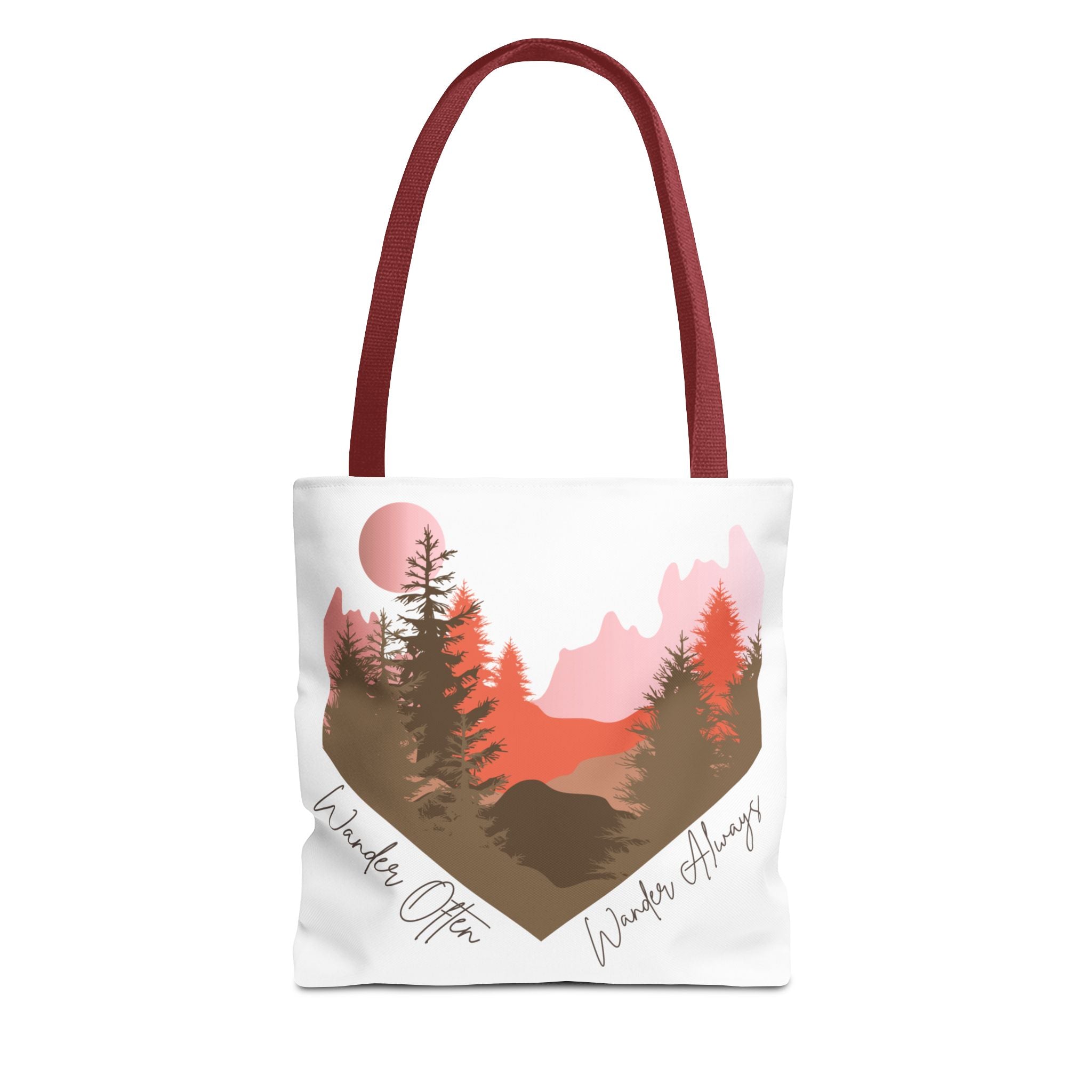 Wander Always Sunset Mountain Heart Tote Bag - Wild & Wander Collection (Free Shipping)