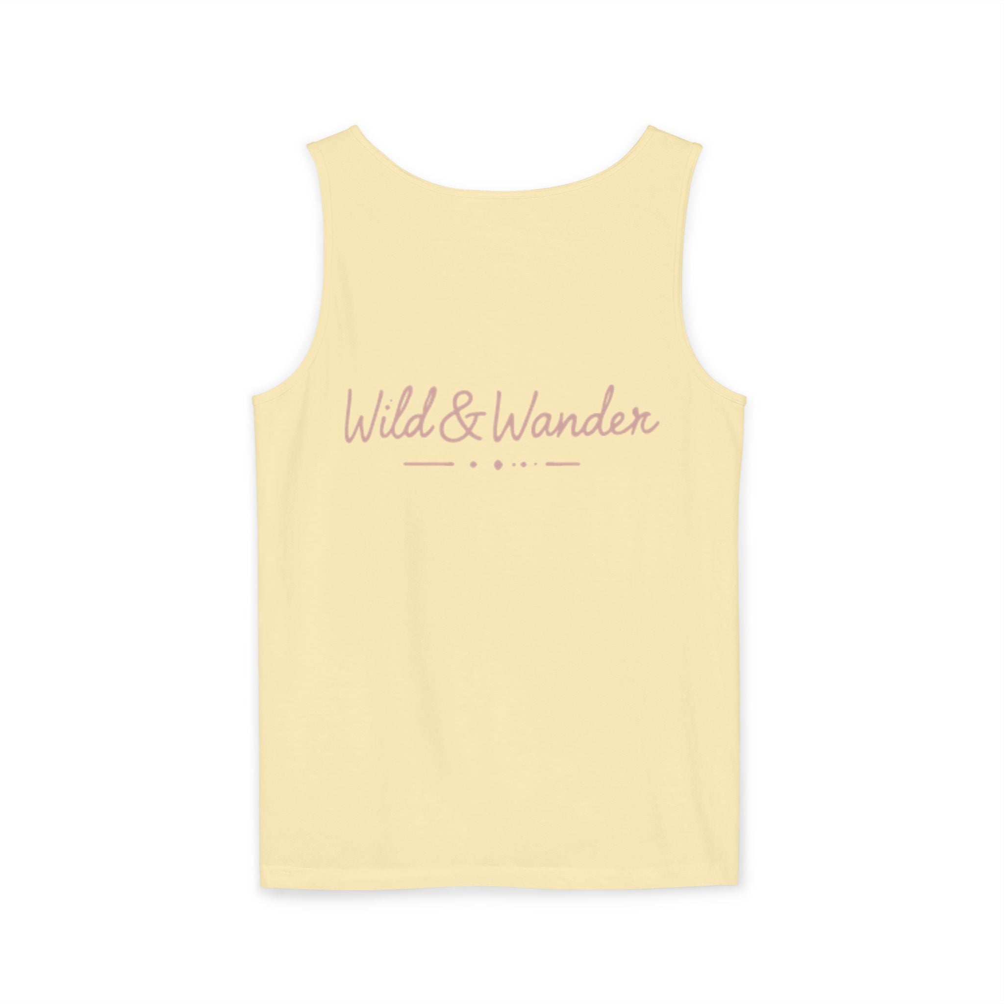 Wander Always Tank Top - Comfort Colors Garment-Dyed Muscle Tank | Wild & Wander Nature-Inspired Summer Shirt
