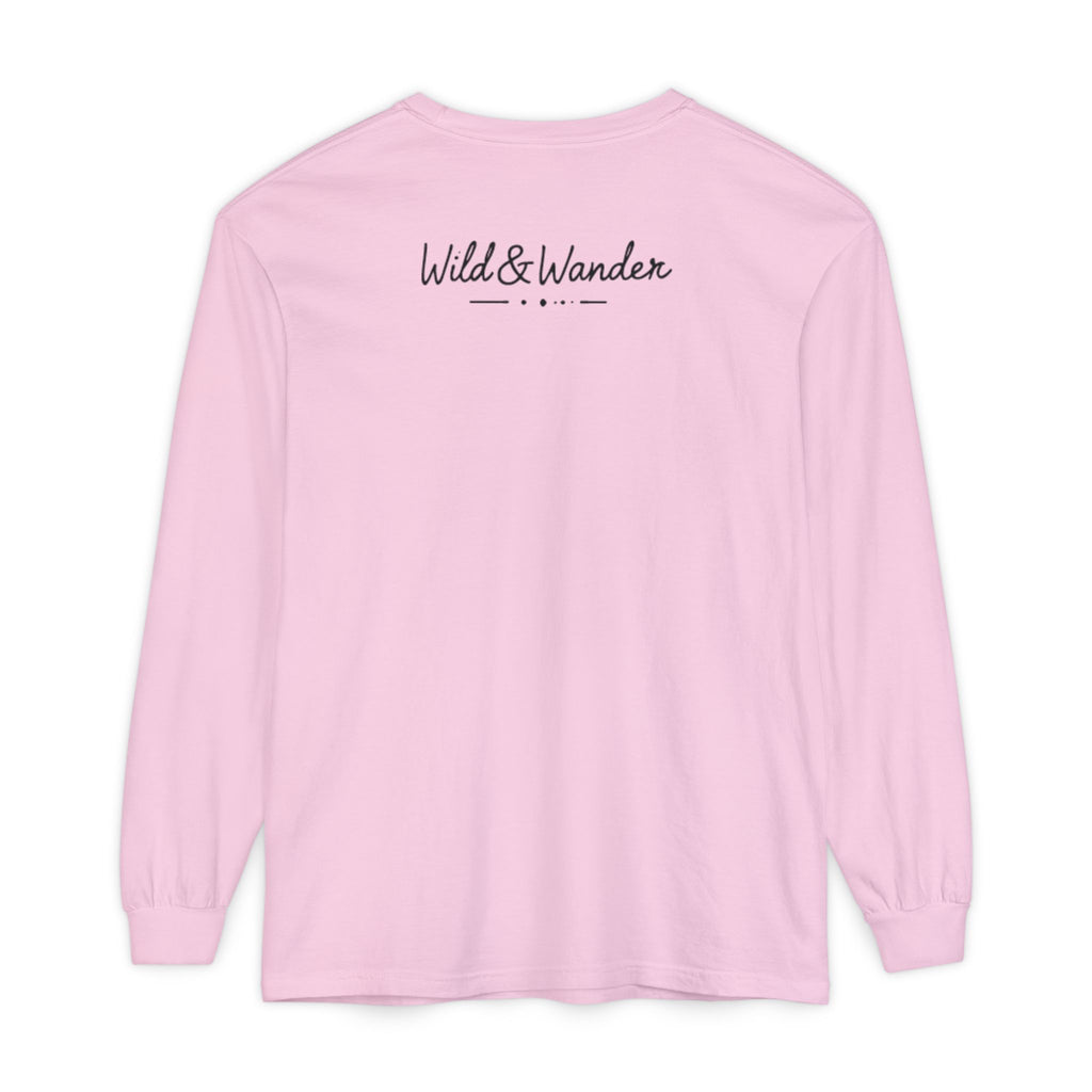 Mountain Sunrise Long Sleeve Tee - Wild & Wander Adventure Shirt