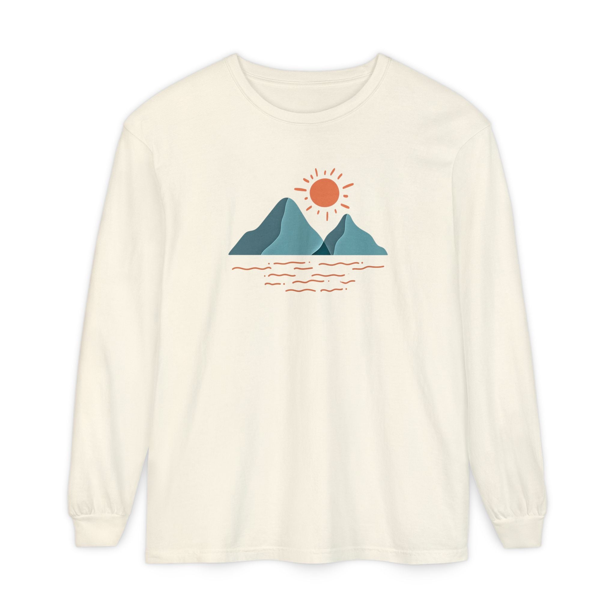 Mountain Sunrise Long Sleeve Tee - Wild & Wander Adventure Shirt