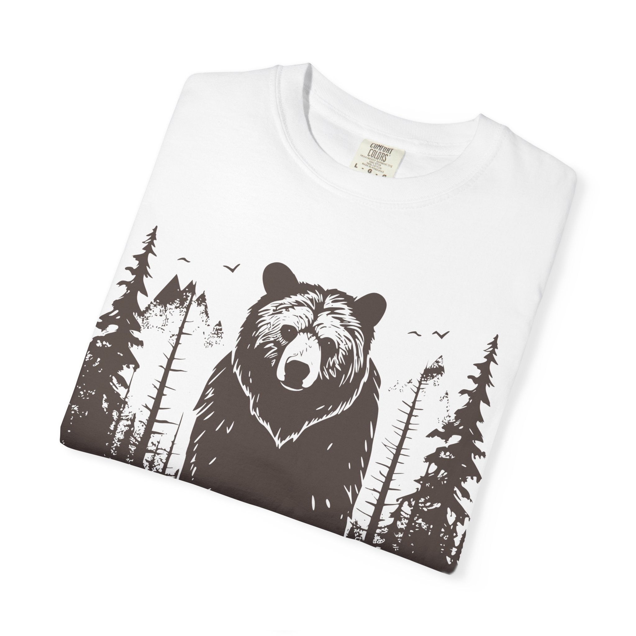 Get a Little Wild Bear Tee | Soft Garment-Dyed Nature Shirt | Wild & Wander Graphic Tee | Earthy Adventure Shirt for Outdoor Lovers