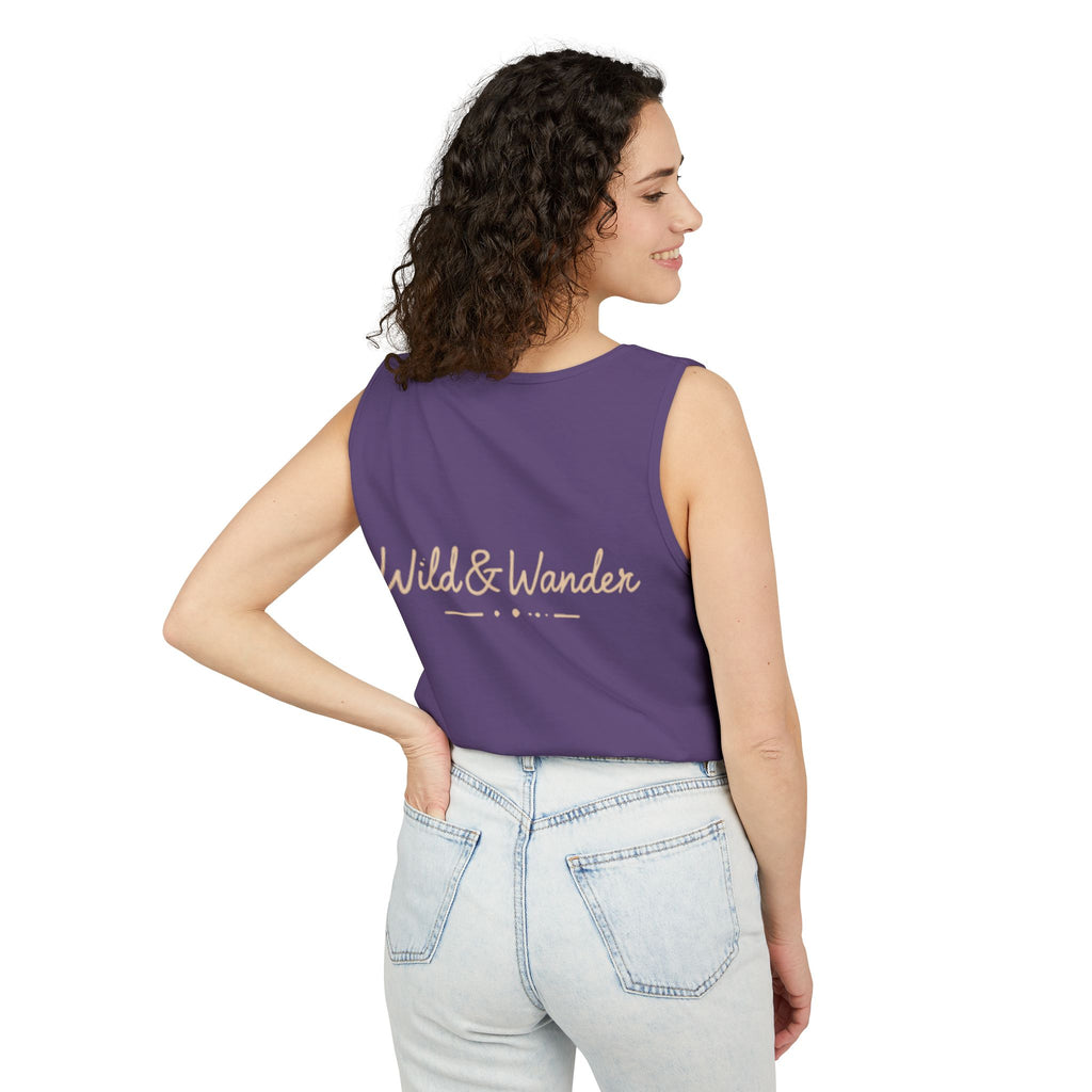Wander Often Tank Top - Comfort Colors Garment-Dyed Muscle Tank | Earthy Adventure Summer Shirt by Wild & Wander