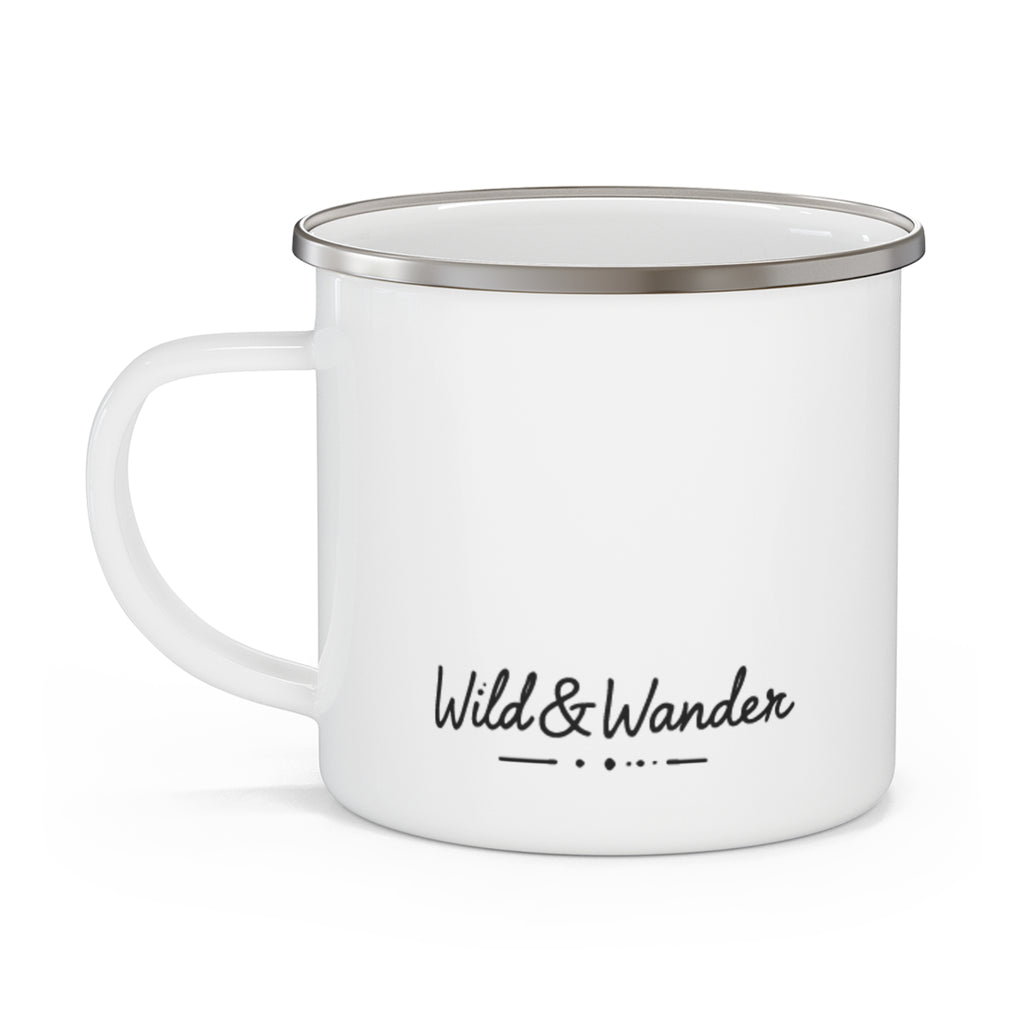 Wild & Wander Sun-Soaked + Rooted Camping Mug - Boho Enamel Adventure Cup