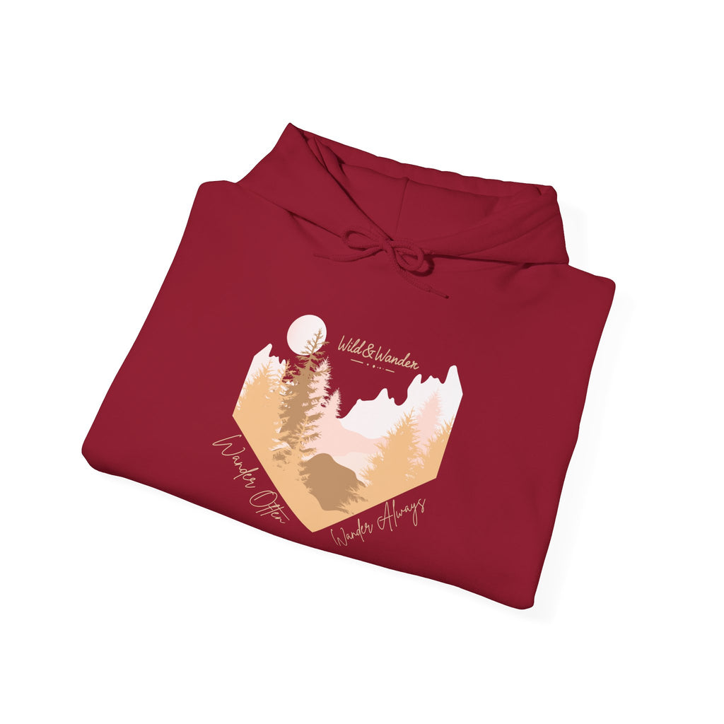 Wander Often Hoodie - Wild & Wander Adventure Hoodie - Nature-Inspired Cozy Sweatshirt