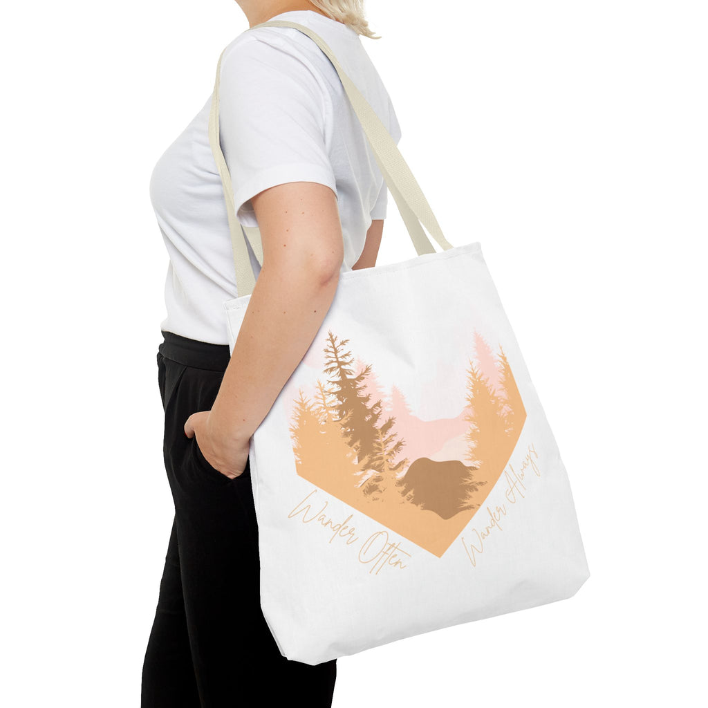 Wander Often Golden Hour Heart Tote Bag - Wild & Wander Collection (Free Shipping)