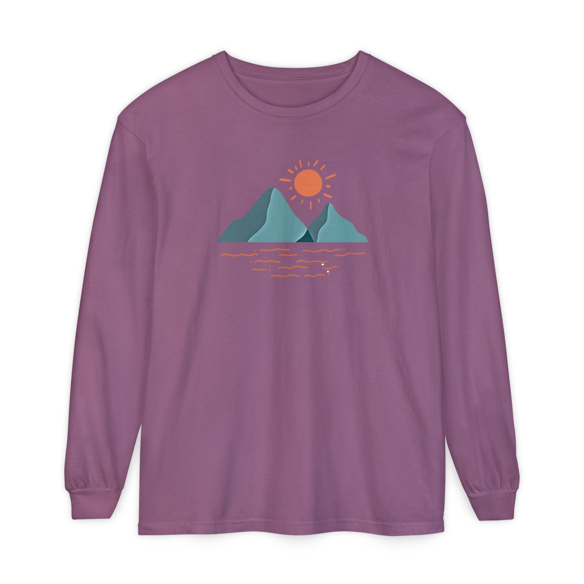Mountain Sunrise Long Sleeve Tee - Wild & Wander Adventure Shirt