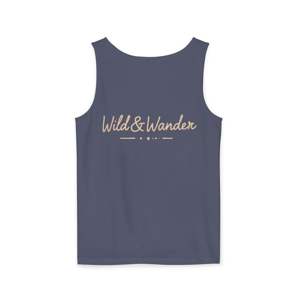Wander Often Tank Top - Comfort Colors Garment-Dyed Muscle Tank | Earthy Adventure Summer Shirt by Wild & Wander
