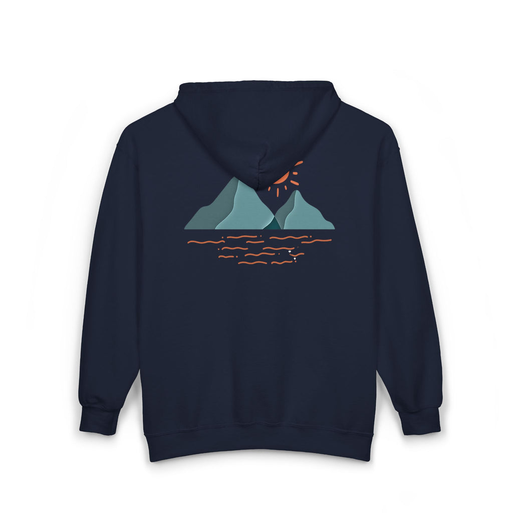 Mountain Sunrise Zip-Up Hoodie - Soft Fleece Adventure Jacket | Wild & Wander Embroidered Zip-Up Sweatshirt