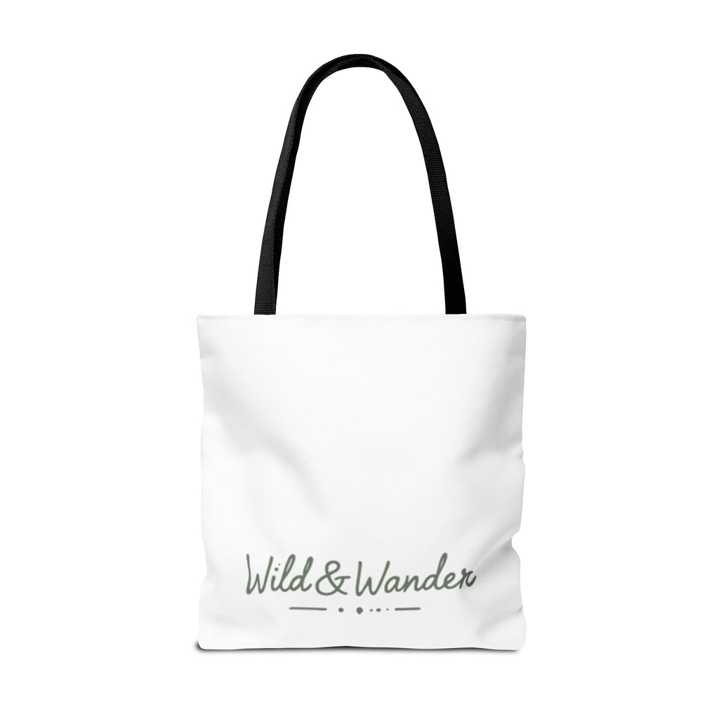 Get a Little Wild Tote Bag - Bear Forest Design | Durable Cotton Handle Market Bag