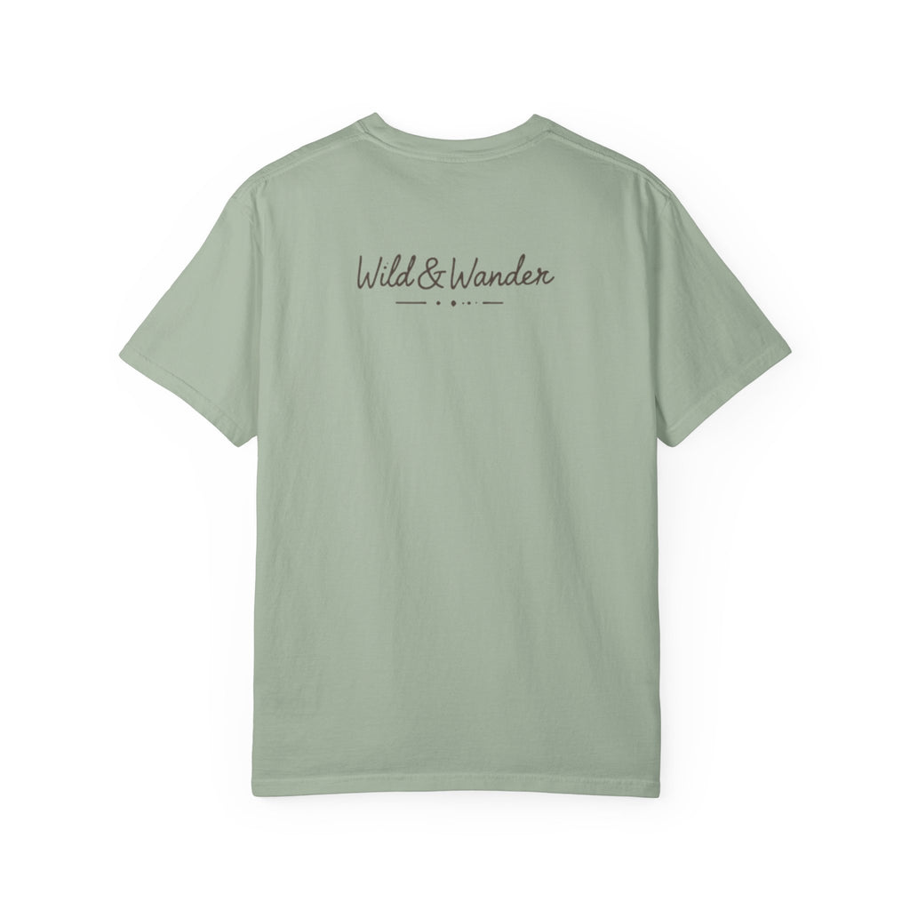 Wander Always Sunset T-Shirt | Wild & Wander Adventure Tee | Comfort Colors Garment-Dyed Shirt