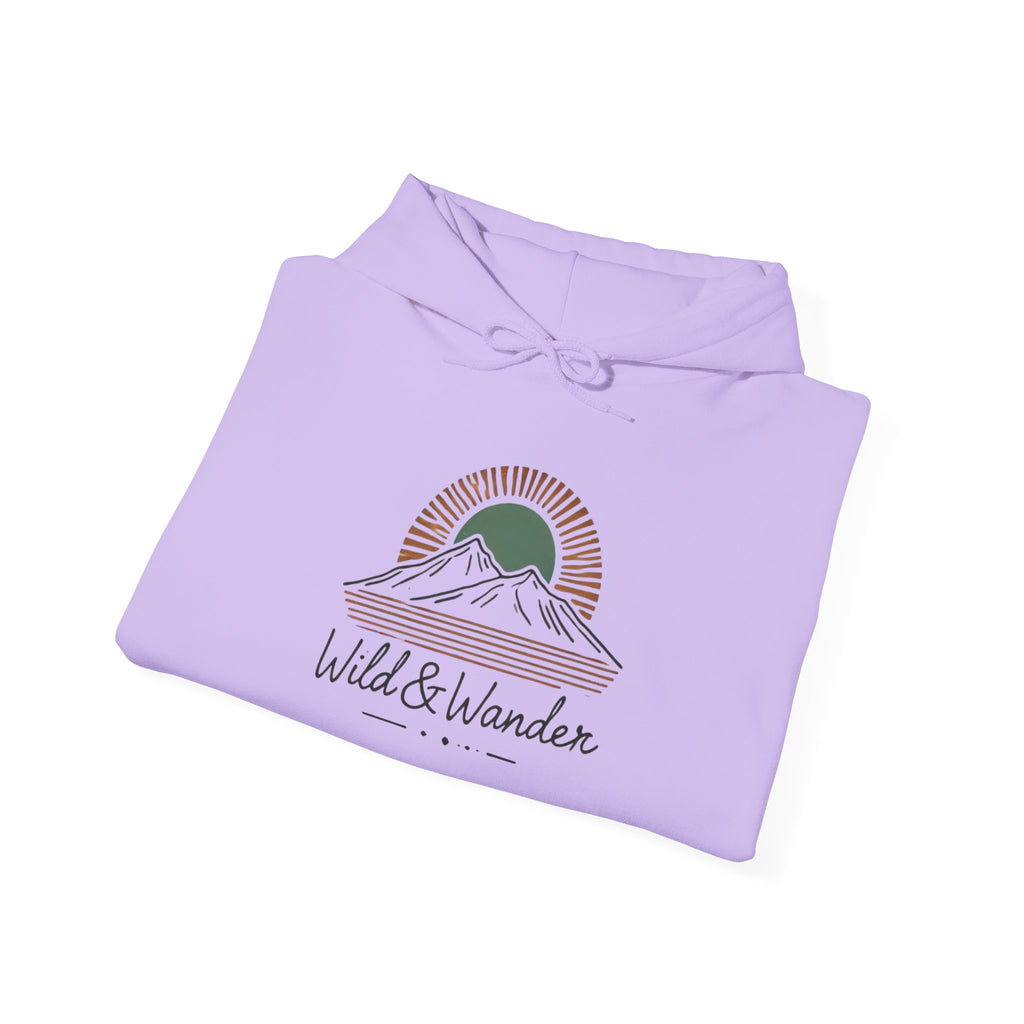 Wild & Wander Logo Hoodie - Adventure-Inspired Cozy Unisex Sweatshirt | Trave and Nature Clothing